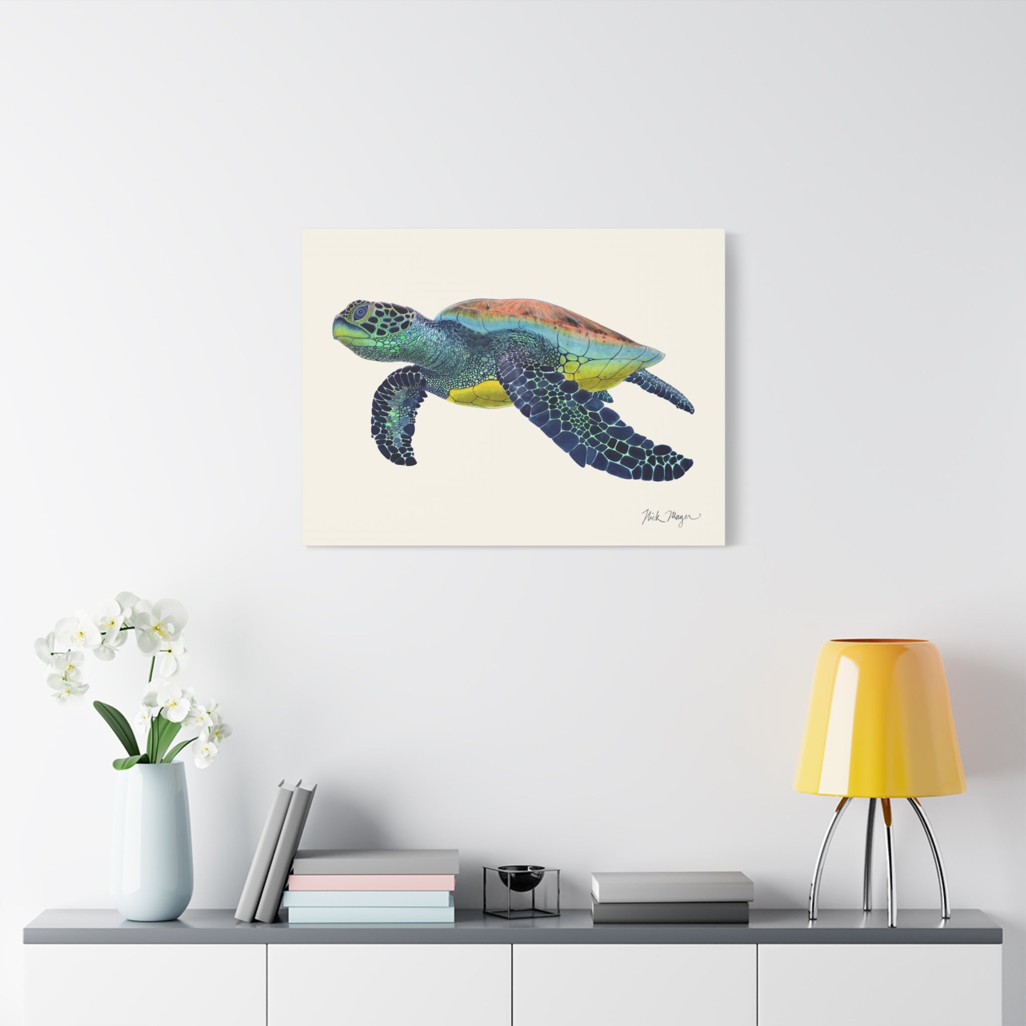 Green Sea Turtle II Canvas Print