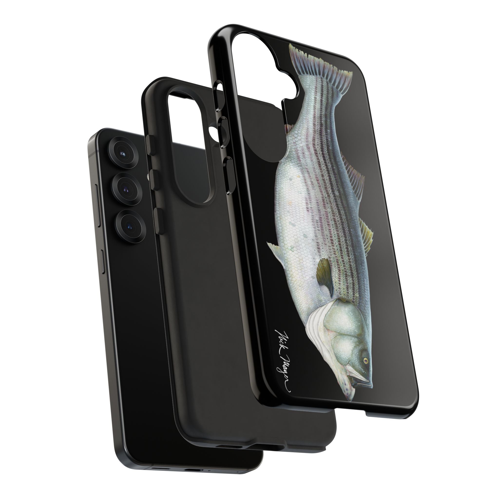 Cow Striper Phone Case (Samsung) - black