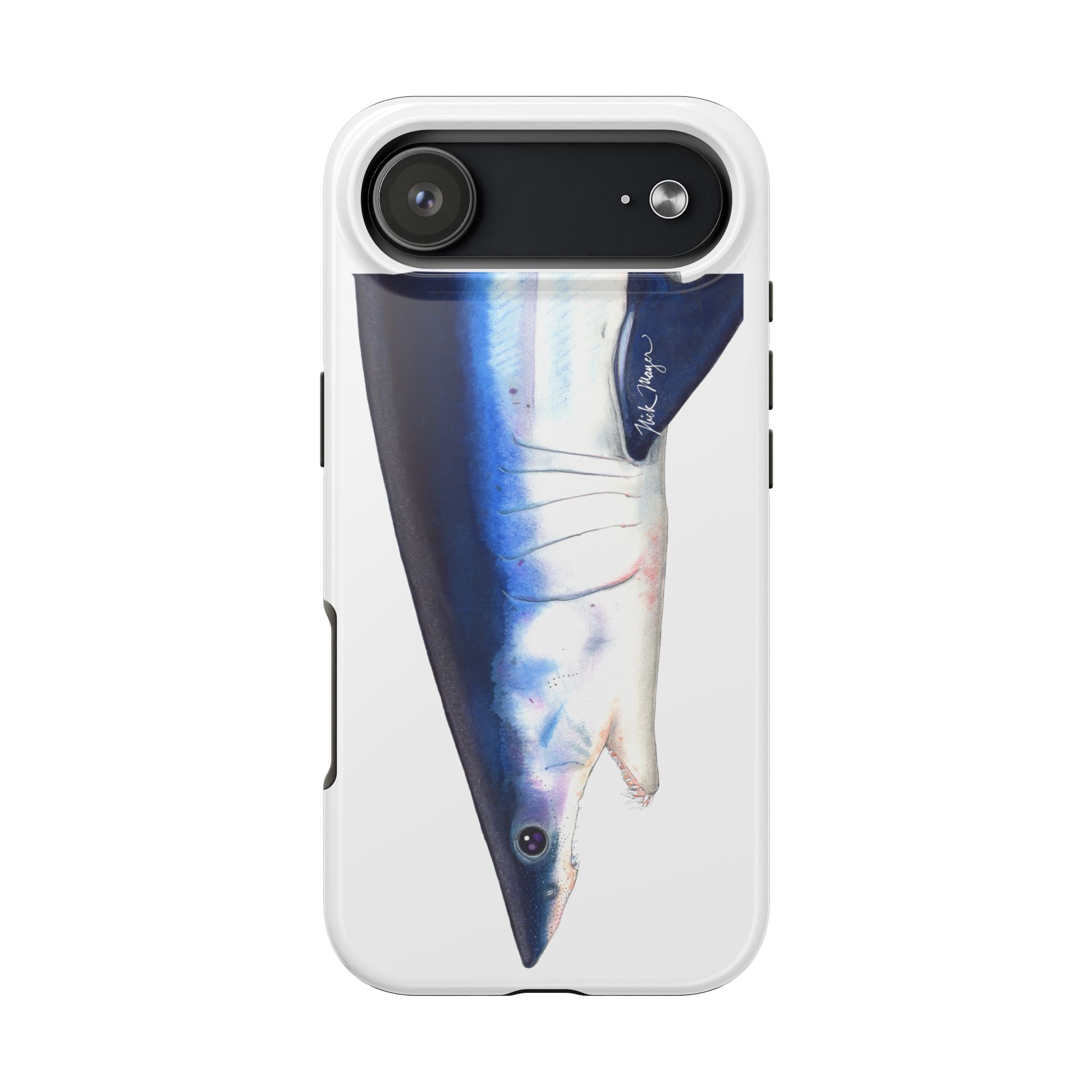 Mako Shark Face White Phone Case (iPhone)