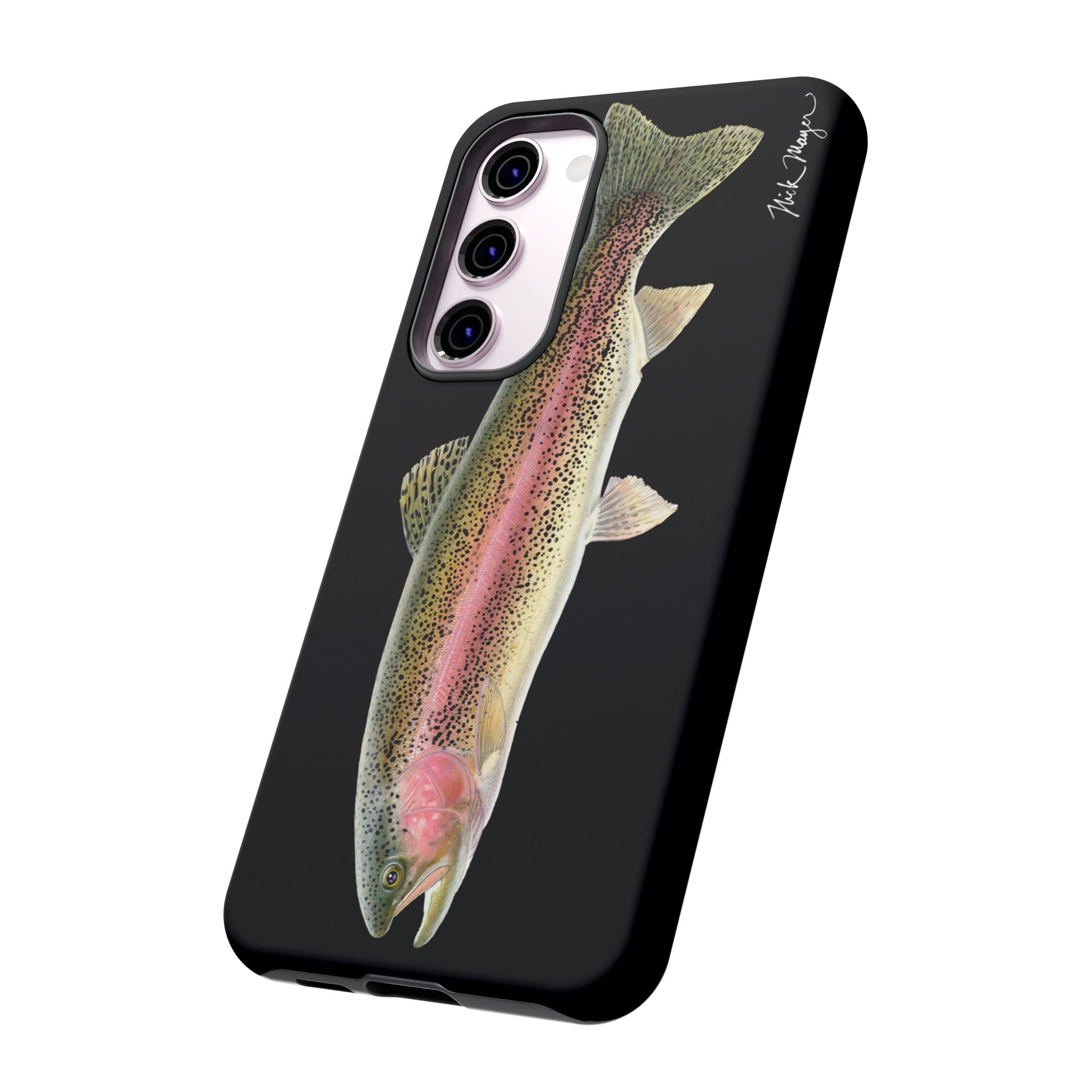 Rainbow Trout Black Phone Case (Samsung) Printify