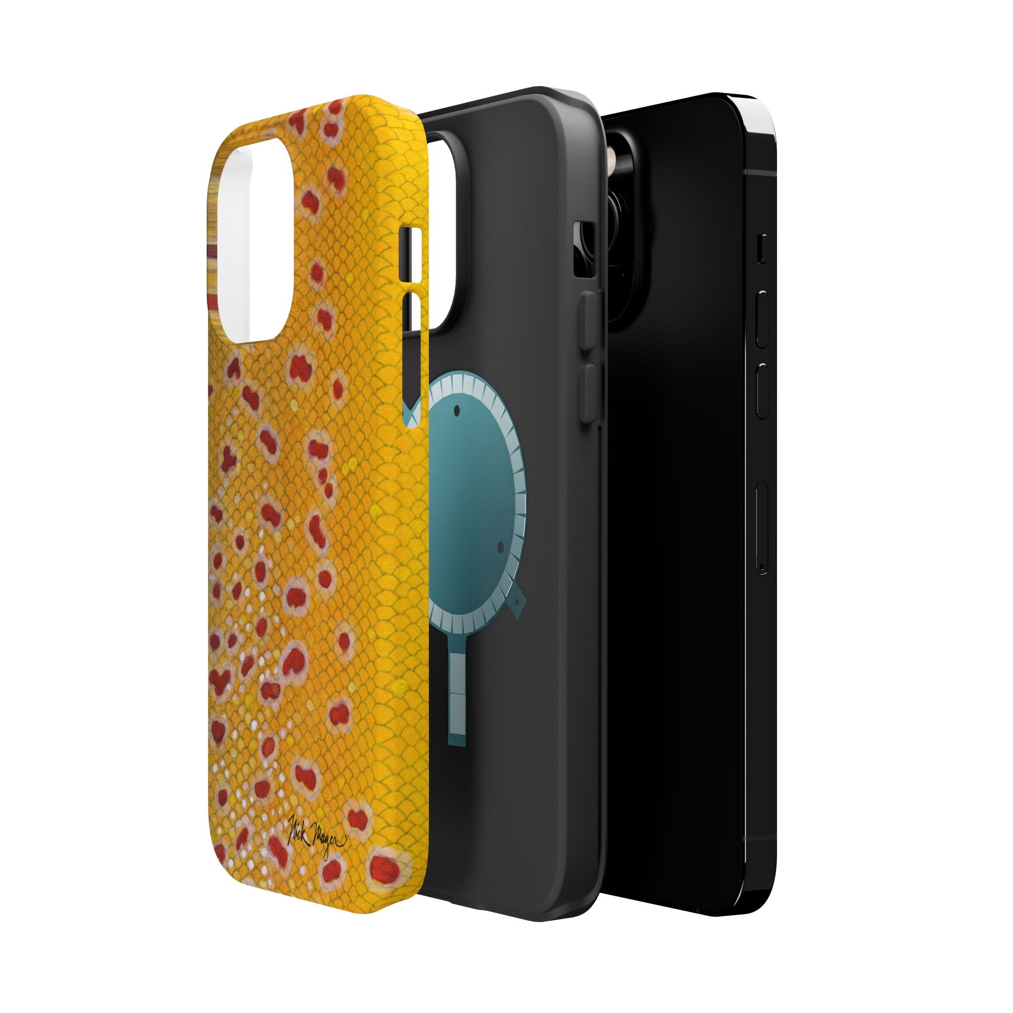 Brown Trout 3 Skin MagSafe iPhone Case
