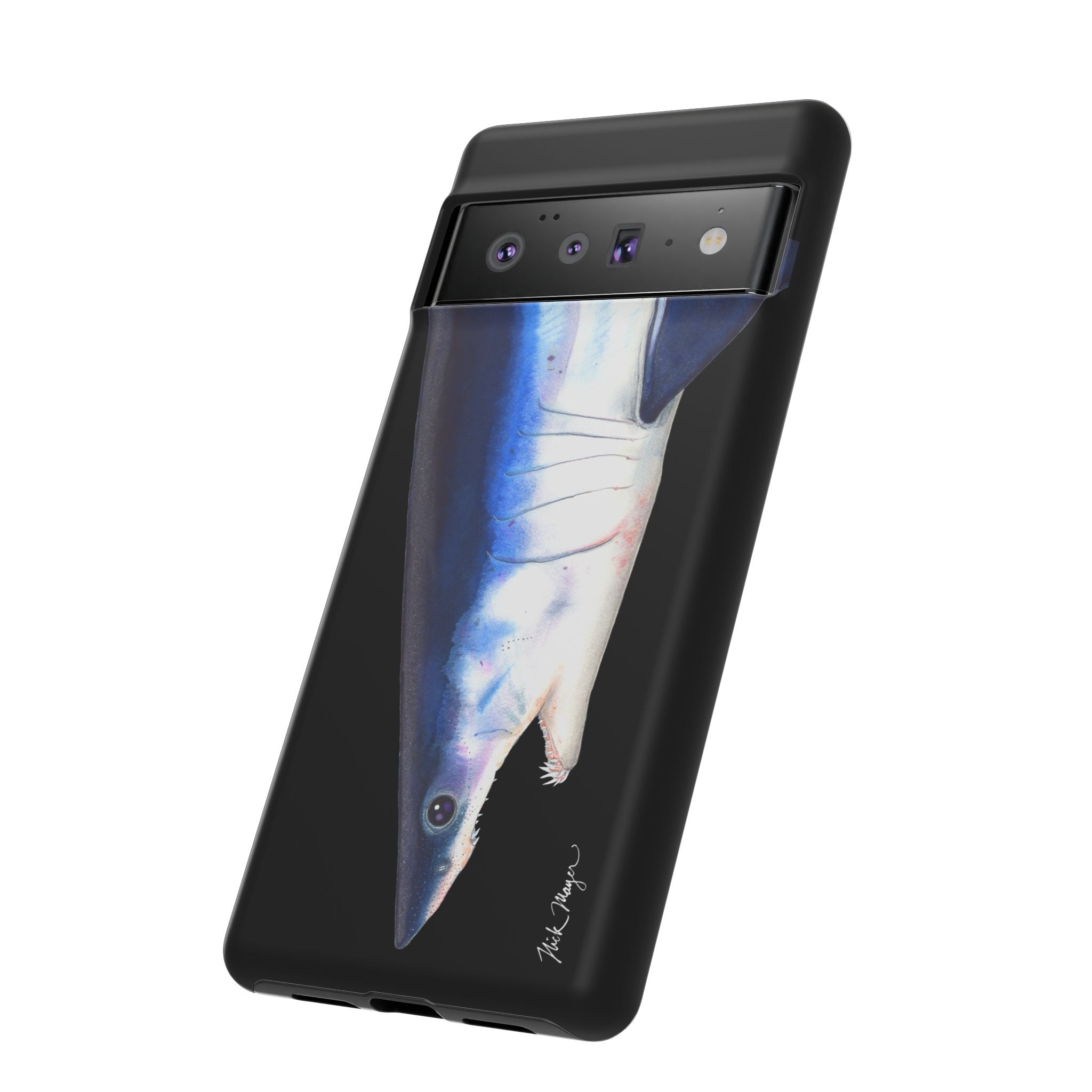 Mako Shark Face Black Phone Case (Samsung) Printify