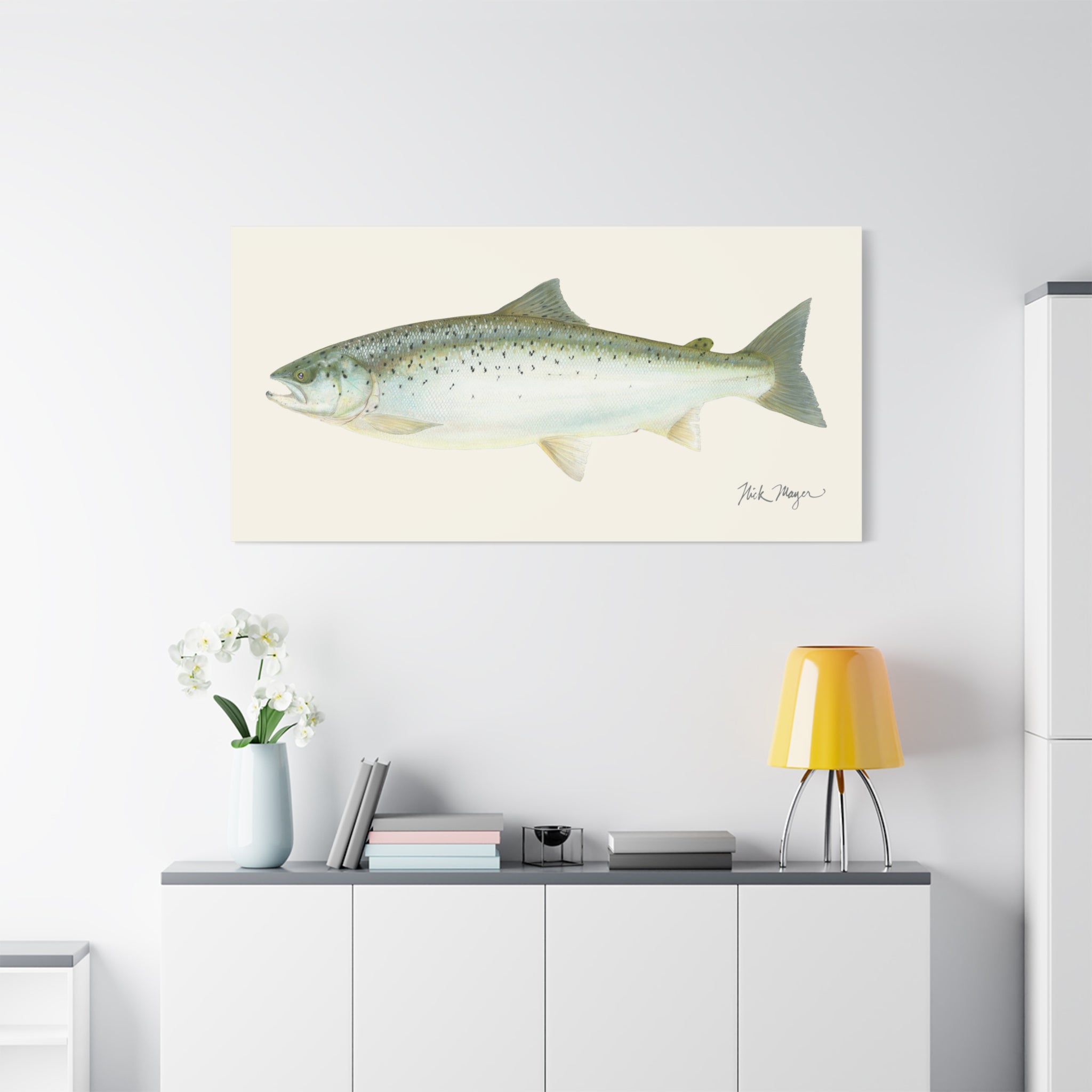 Landlocked Salmon Canvas Print