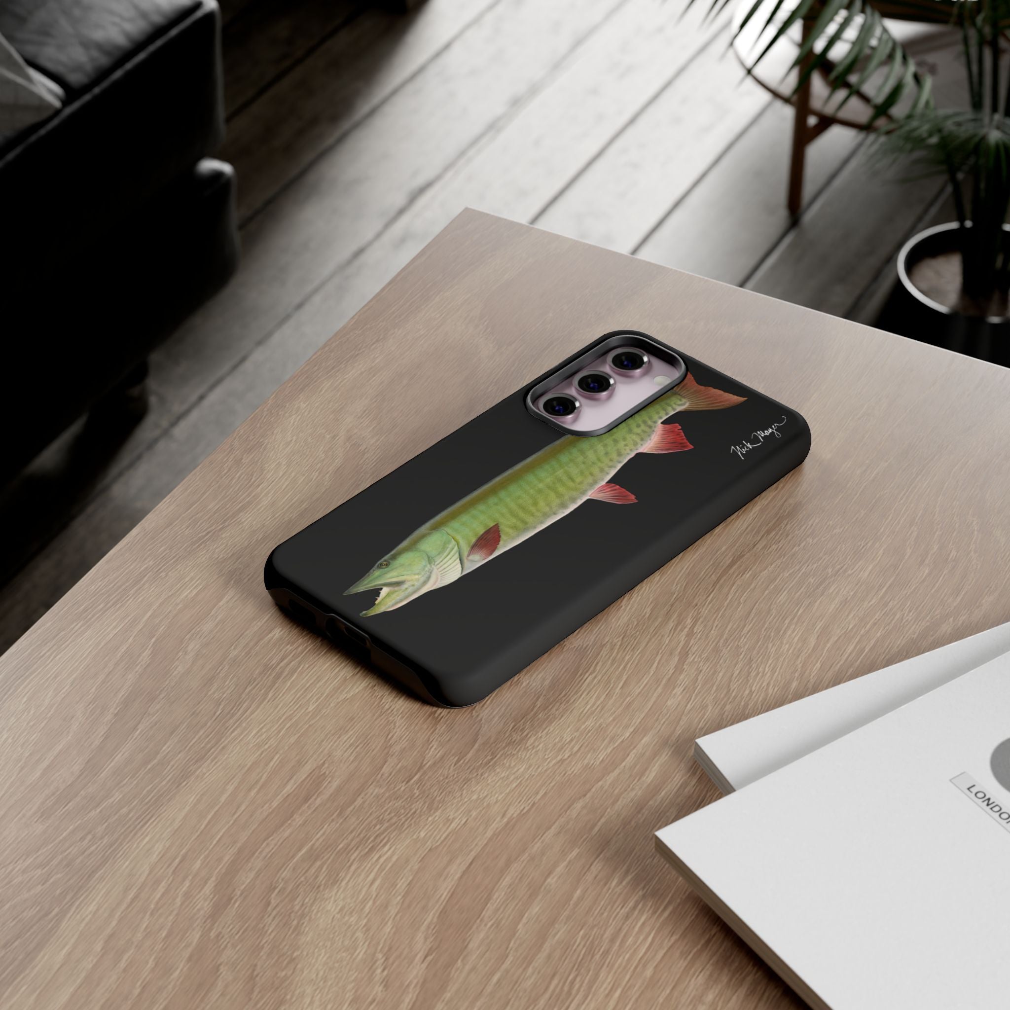 Trophy Muskie Black Phone Case (Samsung)