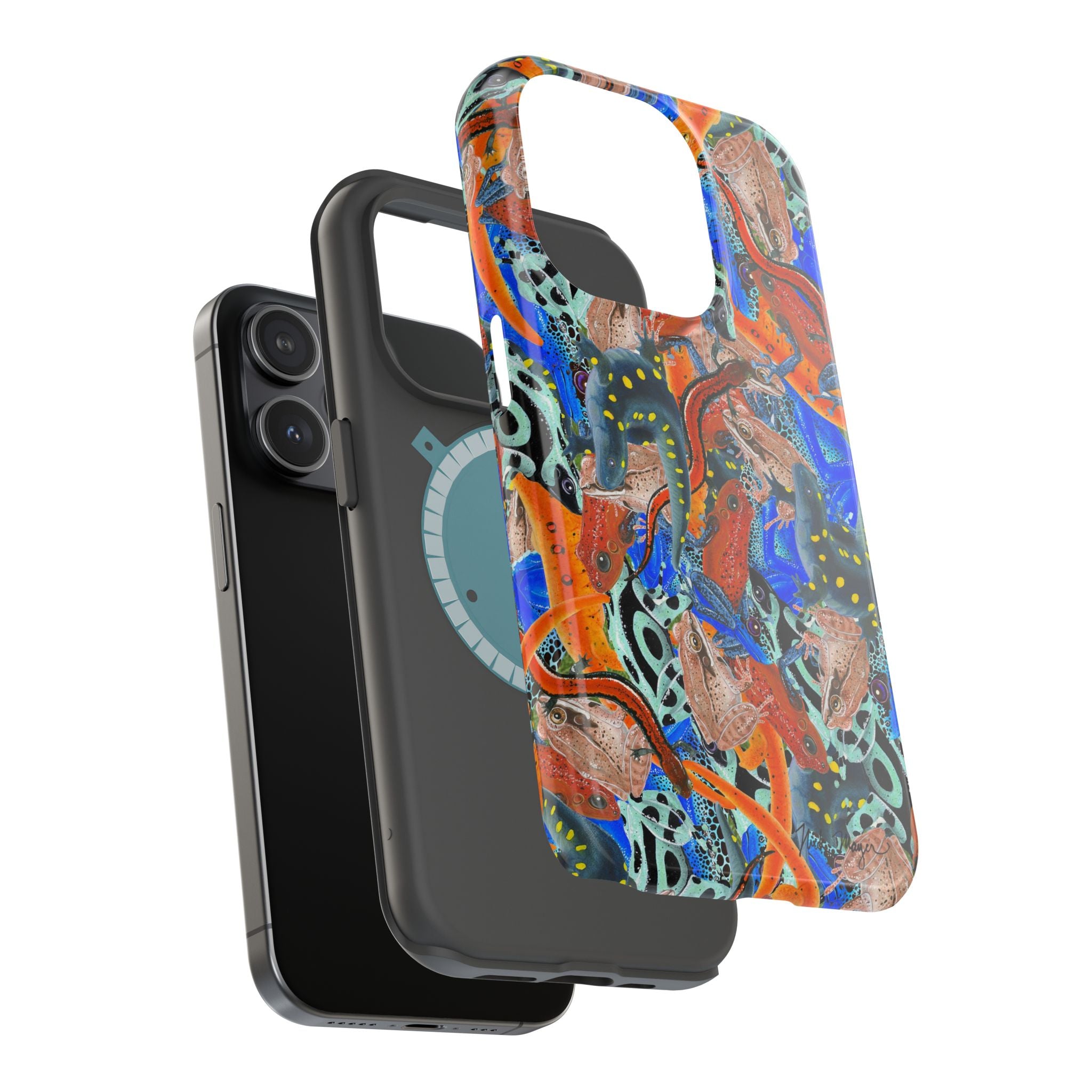 Frogs and Salamanders MagSafe iPhone Case