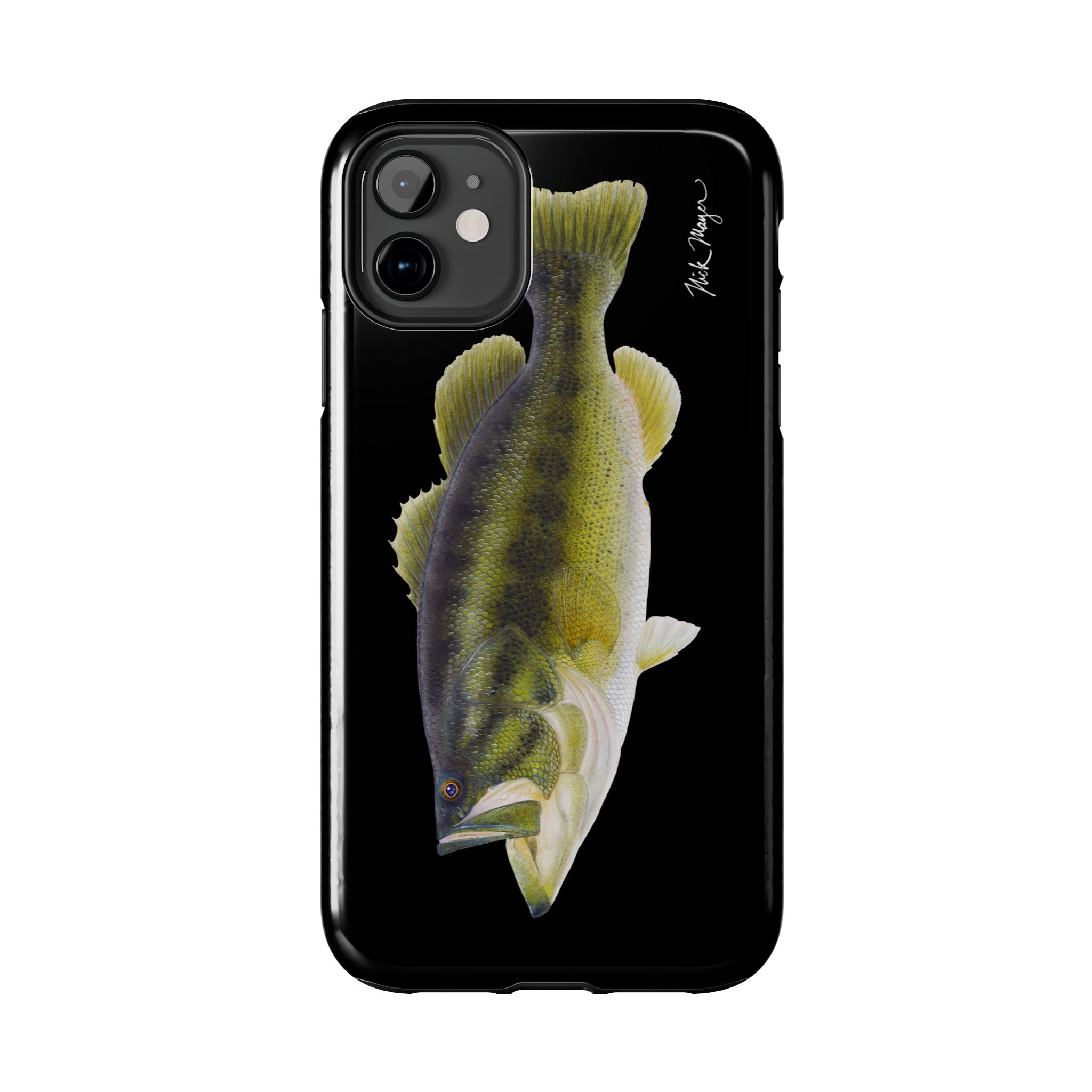 Largemouth Bass Black Phone Case (iPhone)