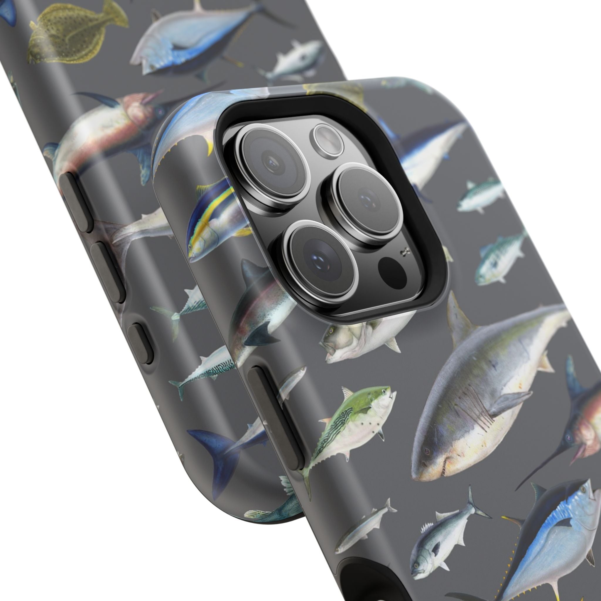 New England Offshore Fish Grey MagSafe iPhone Case