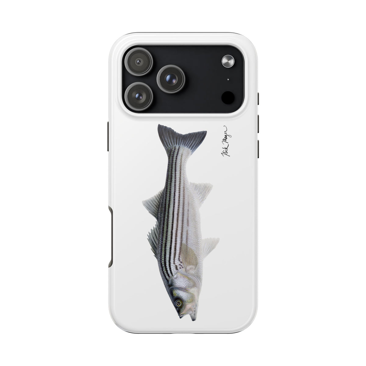 Schoolie Striper White Phone Case (iPhone) Printify