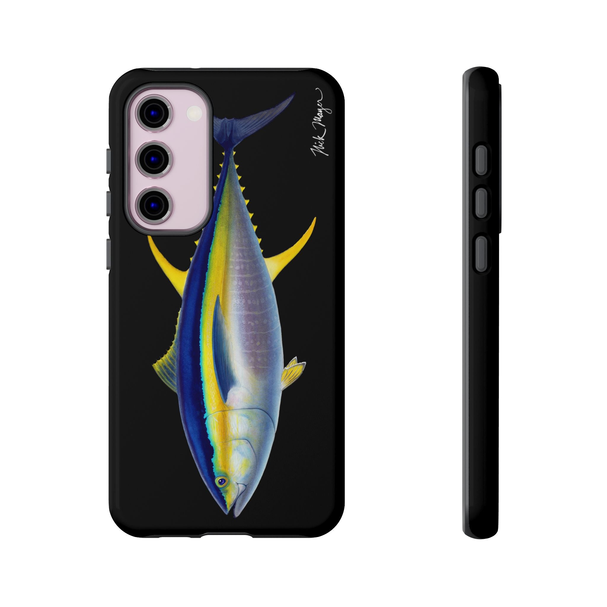 Yellowfin Tuna Black Phone Case (Samsung) Printify