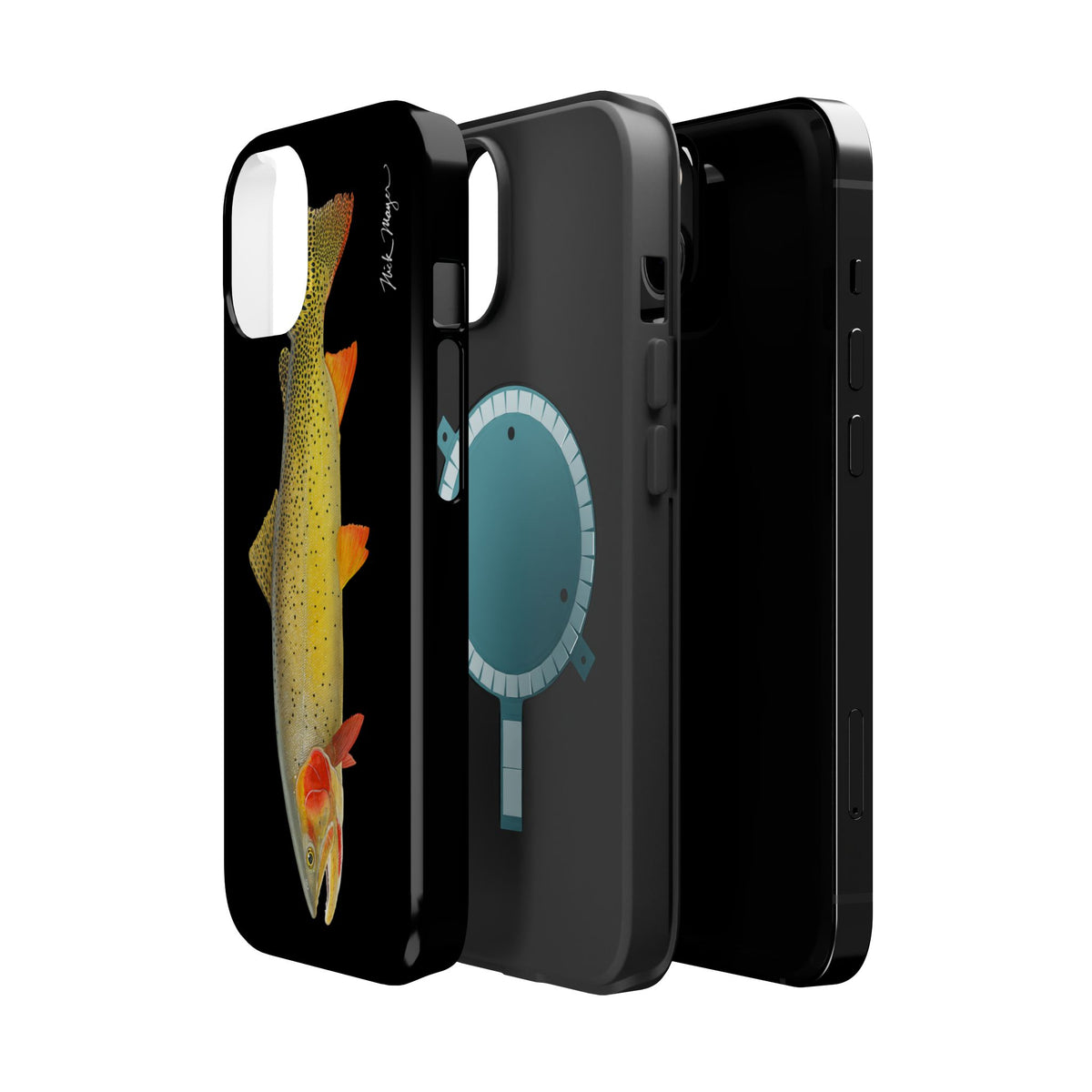 Cutthroat Trout 1 Black MagSafe iPhone Case Printify
