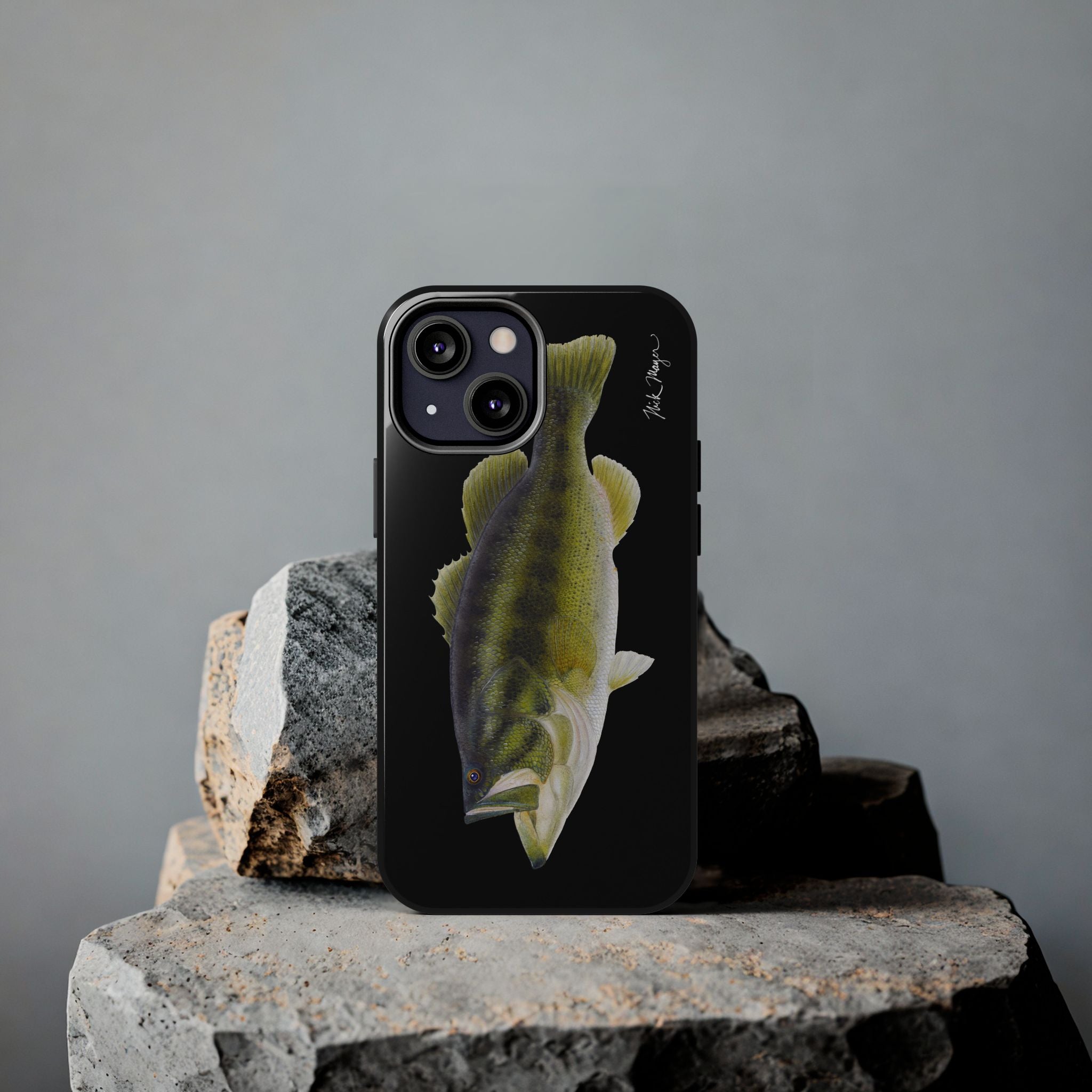 Largemouth Bass Black Phone Case (iPhone)