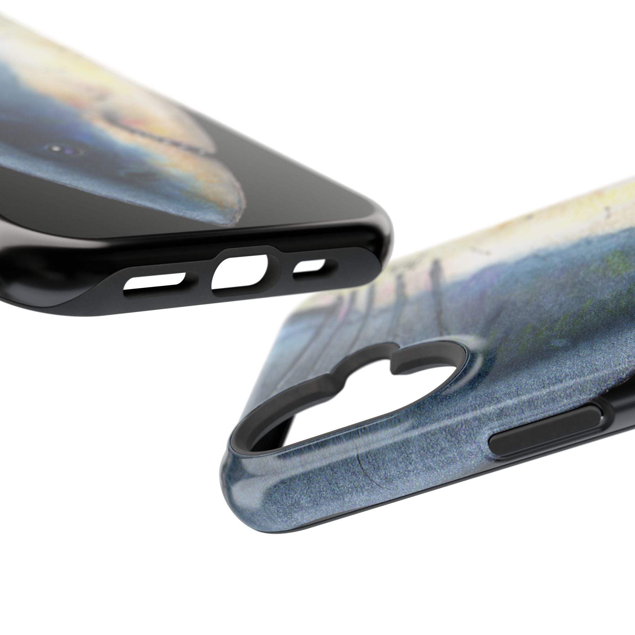 Great White Shark Face MagSafe Black iPhone Case