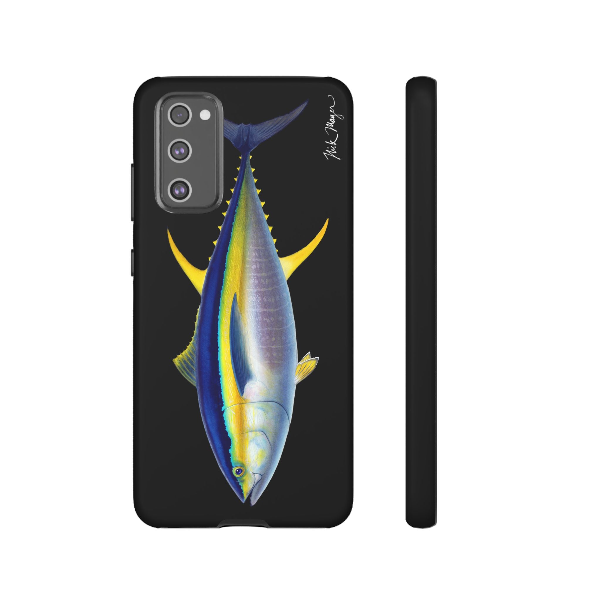 Yellowfin Tuna Black Phone Case (Samsung) Printify
