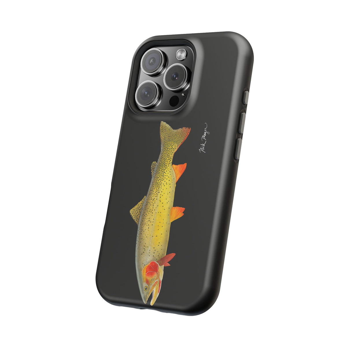 Cutthroat Trout 1 Black MagSafe iPhone Case Printify