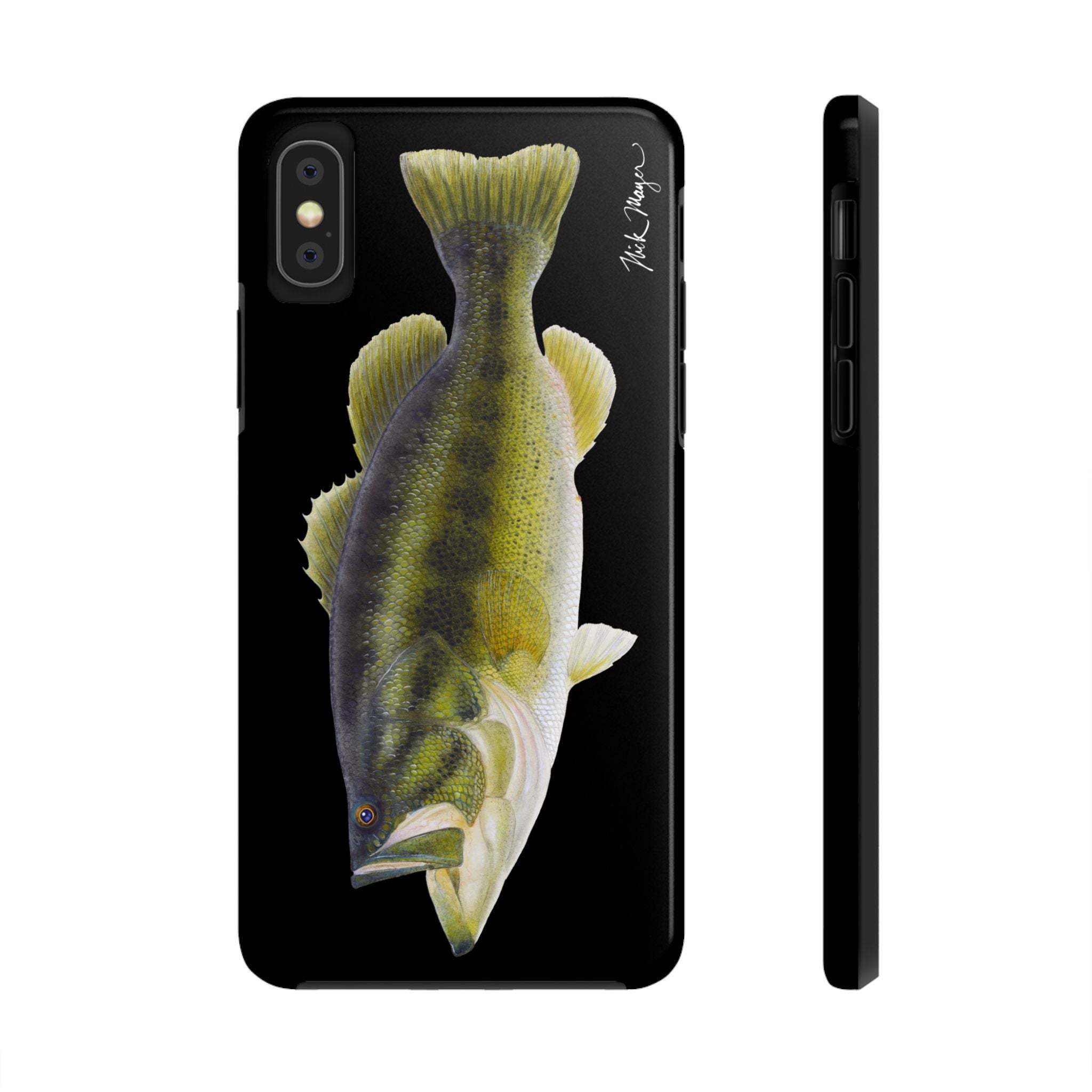 Largemouth Bass Black Phone Case (iPhone)
