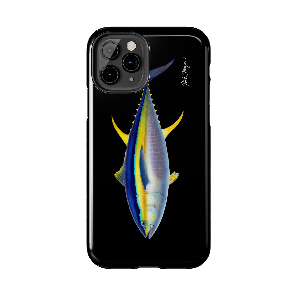 Yellowfin Tuna Black Phone Case (iPhone) Printify