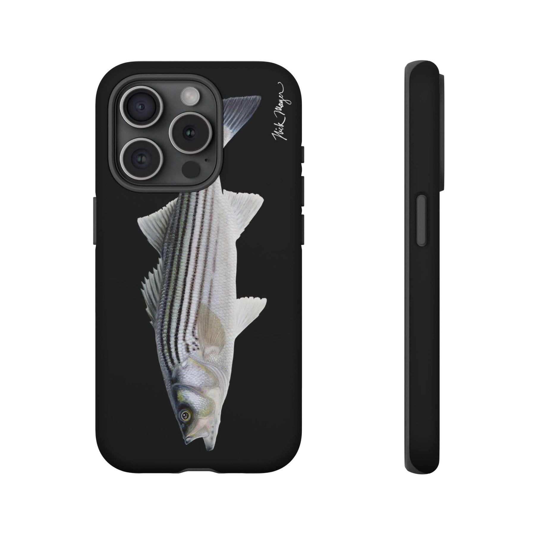 Schoolie Striper Black iPhone 15 Case