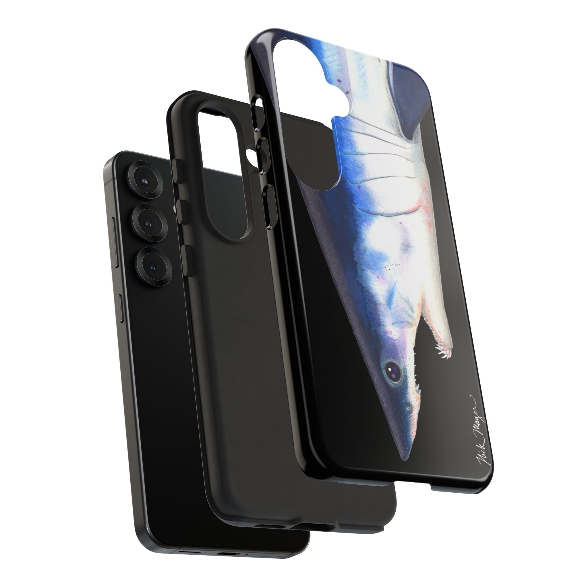 Mako Shark Face Black Phone Case (Samsung) Printify