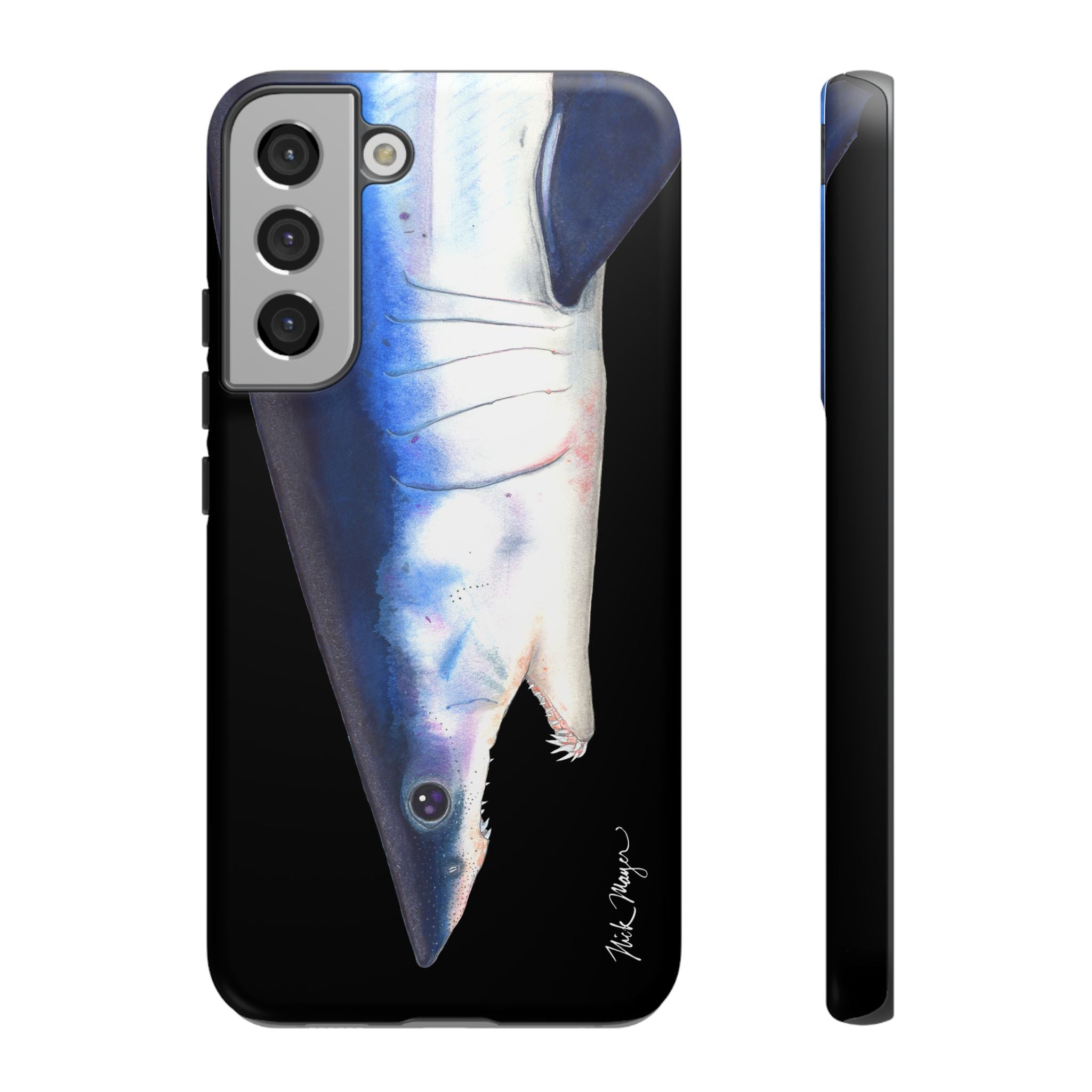 Mako Shark Face Black Phone Case (Samsung) Printify