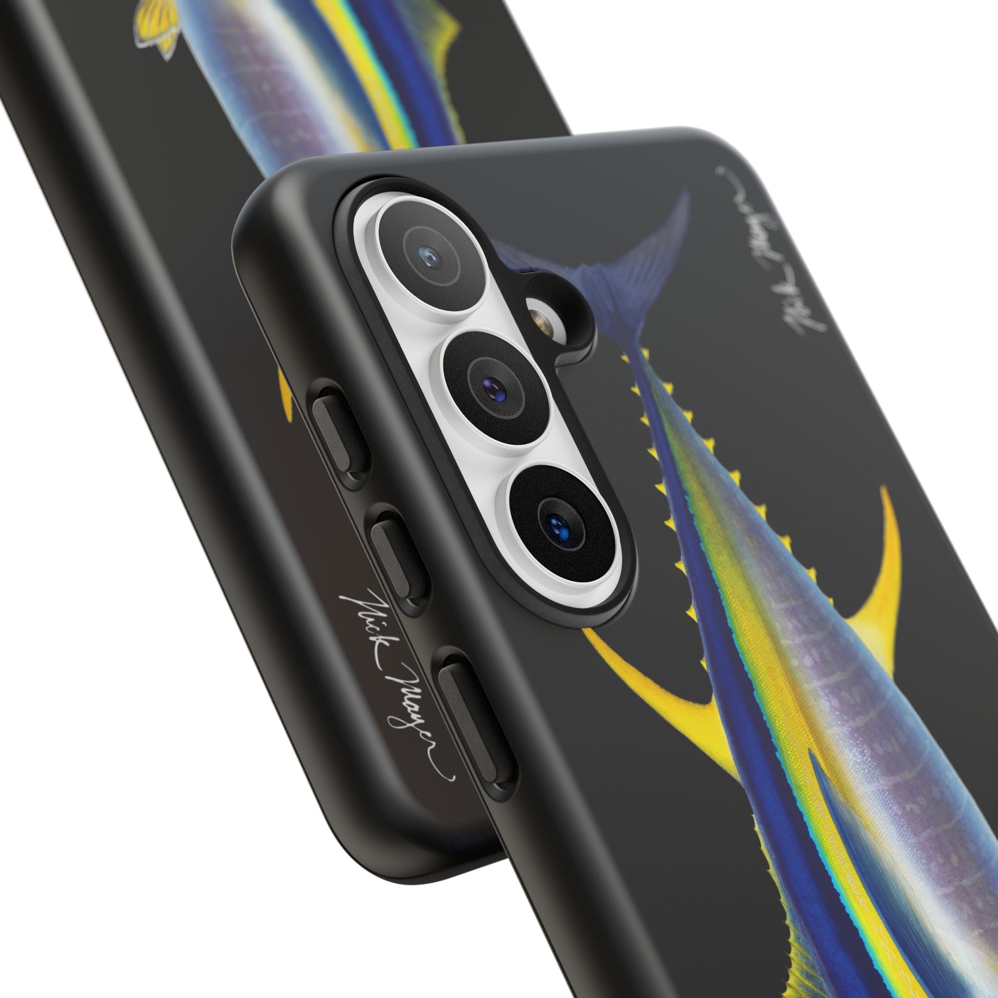 Yellowfin Tuna Black Phone Case (Samsung) Printify