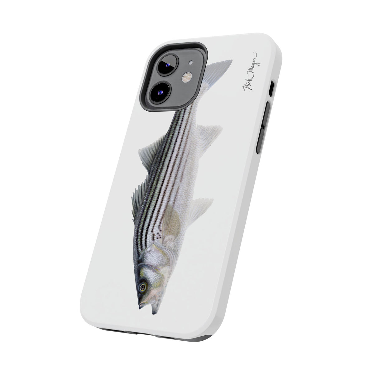 Schoolie Striper White Phone Case (iPhone) Printify