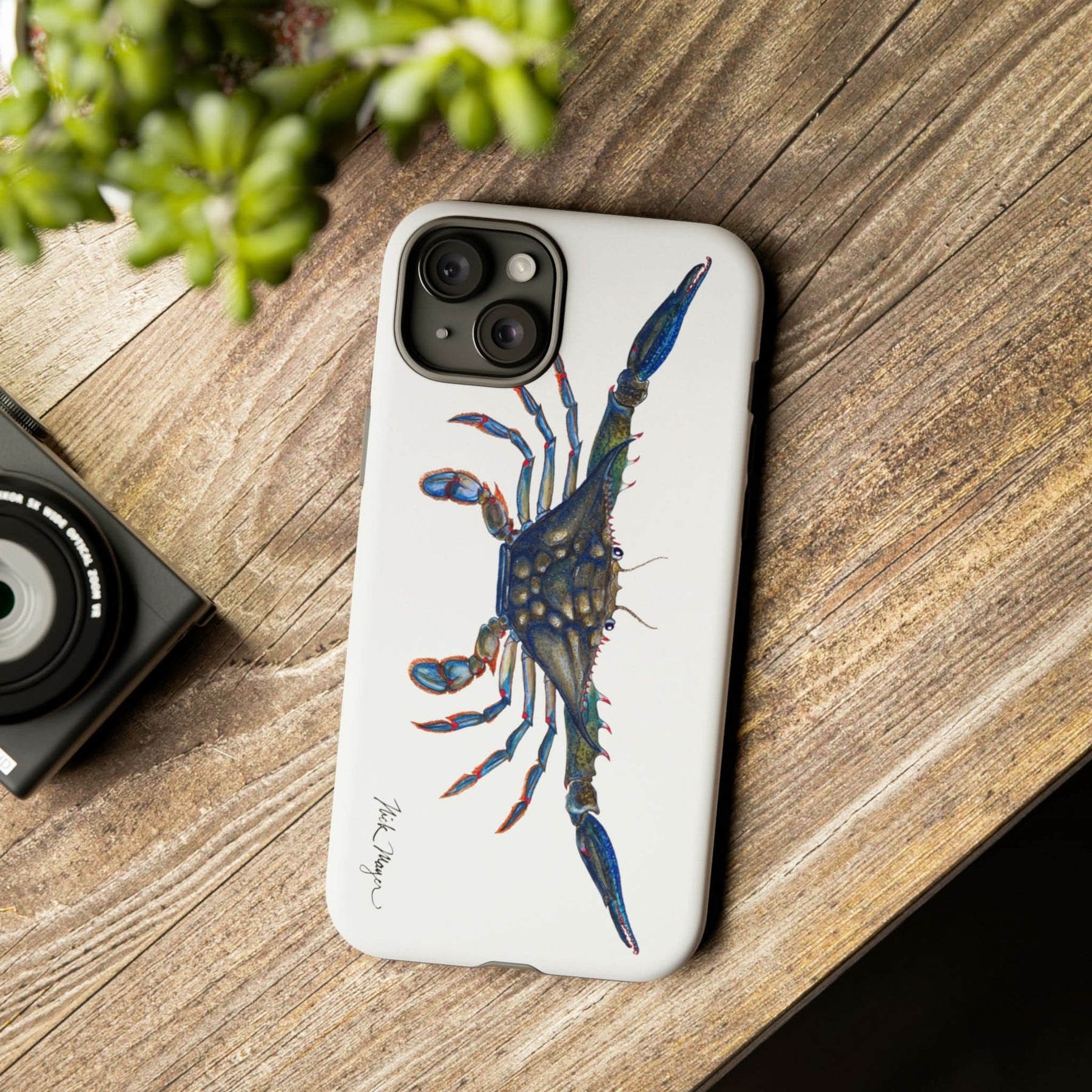Blue Crab iPhone 15 Case