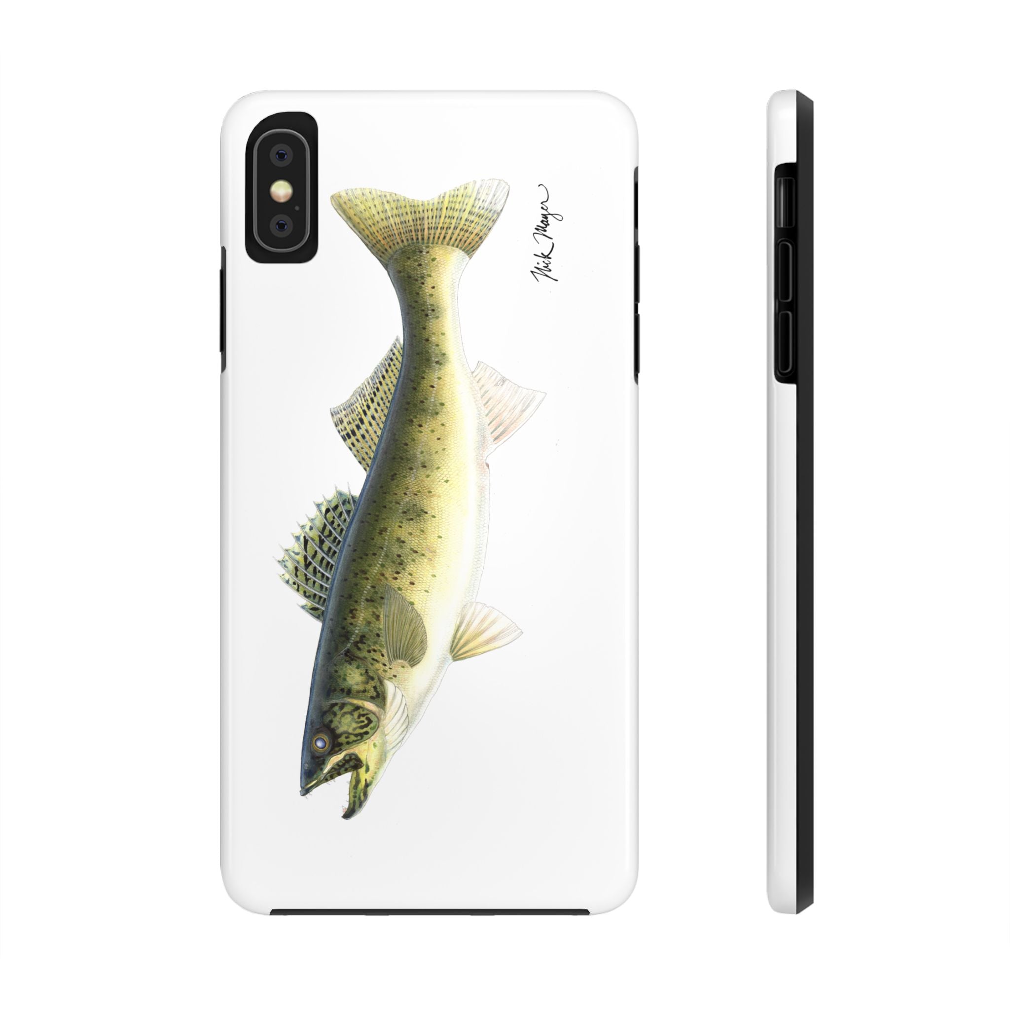 Walleye White Phone Case (iPhone)