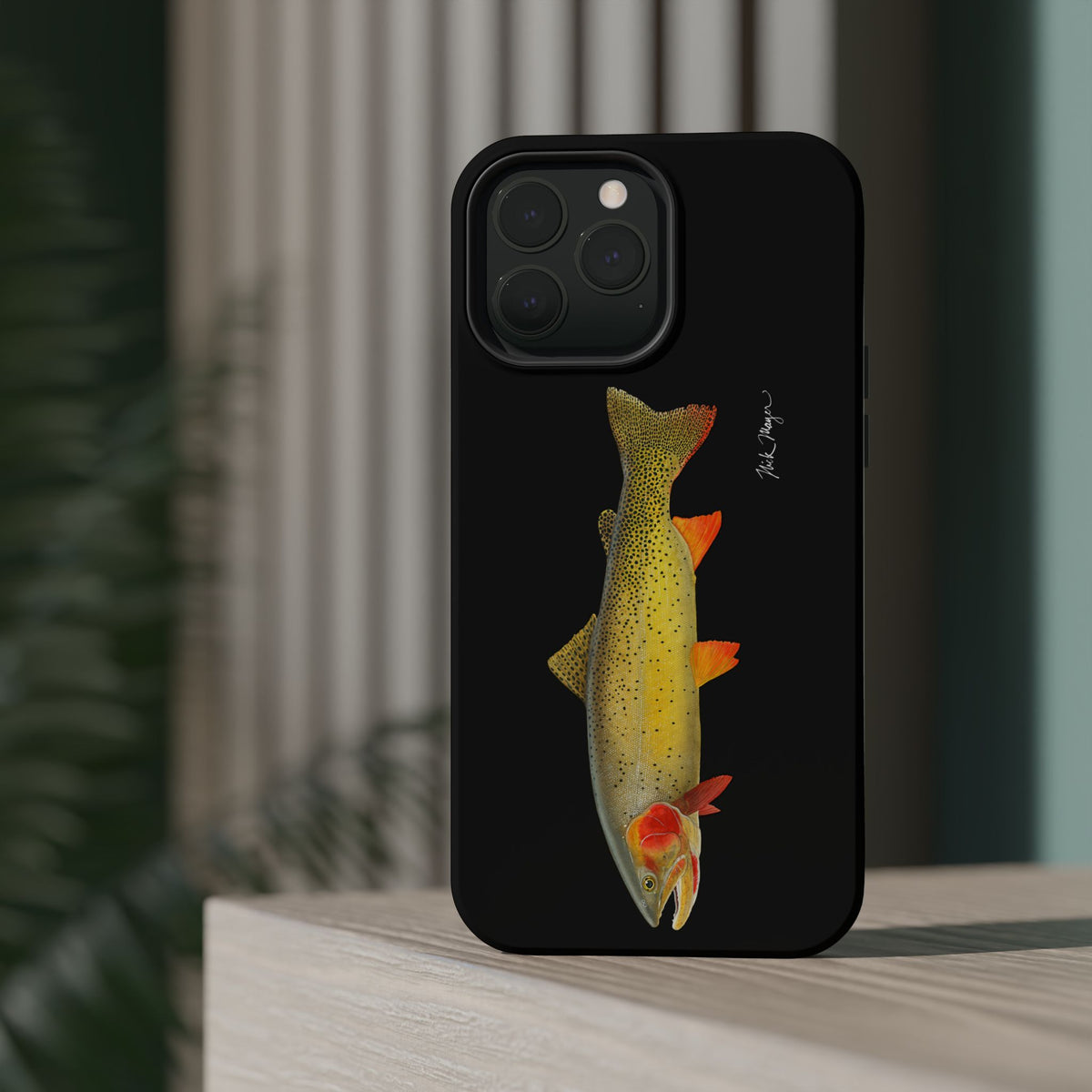 Cutthroat Trout 1 Black MagSafe iPhone Case Printify