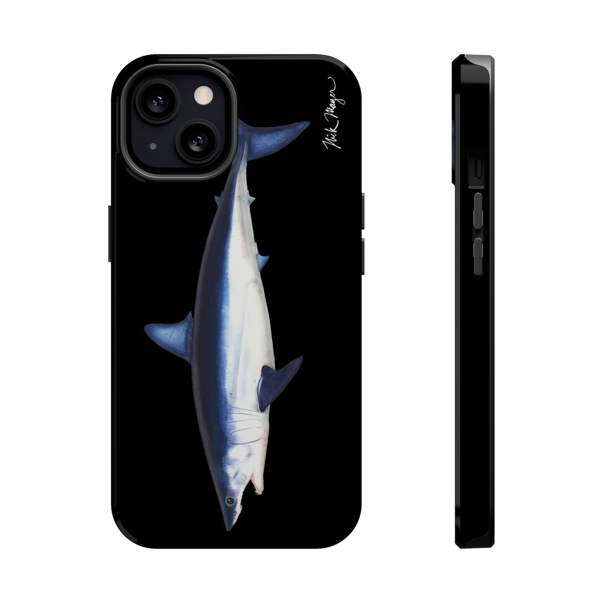 Mako Shark MagSafe Black iPhone Case Printify