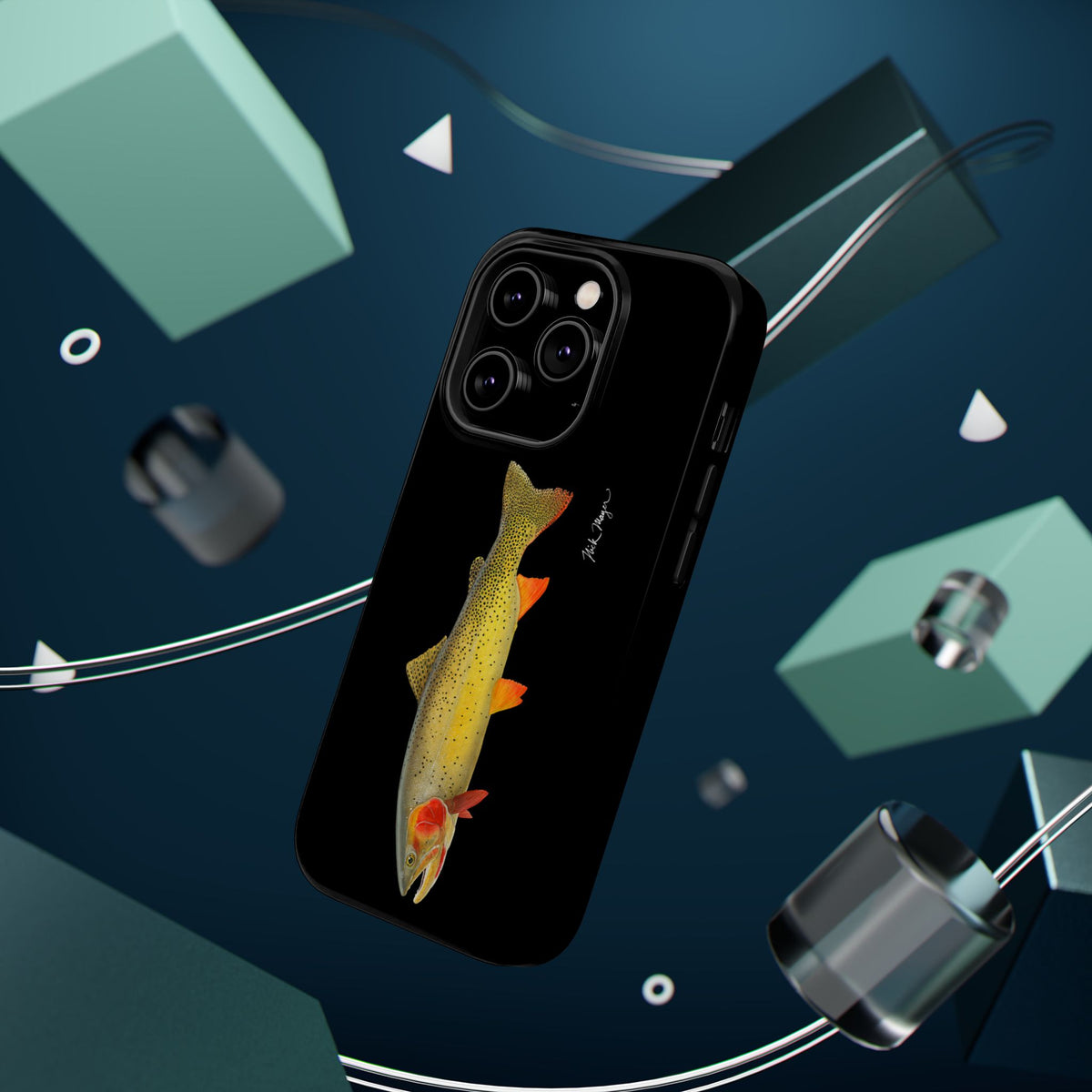 Cutthroat Trout 1 Black MagSafe iPhone Case Printify