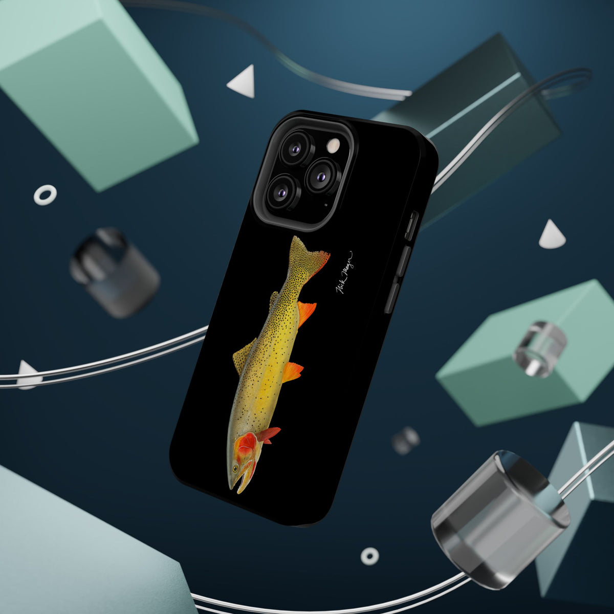 Cutthroat Trout 1 Black MagSafe iPhone Case Printify