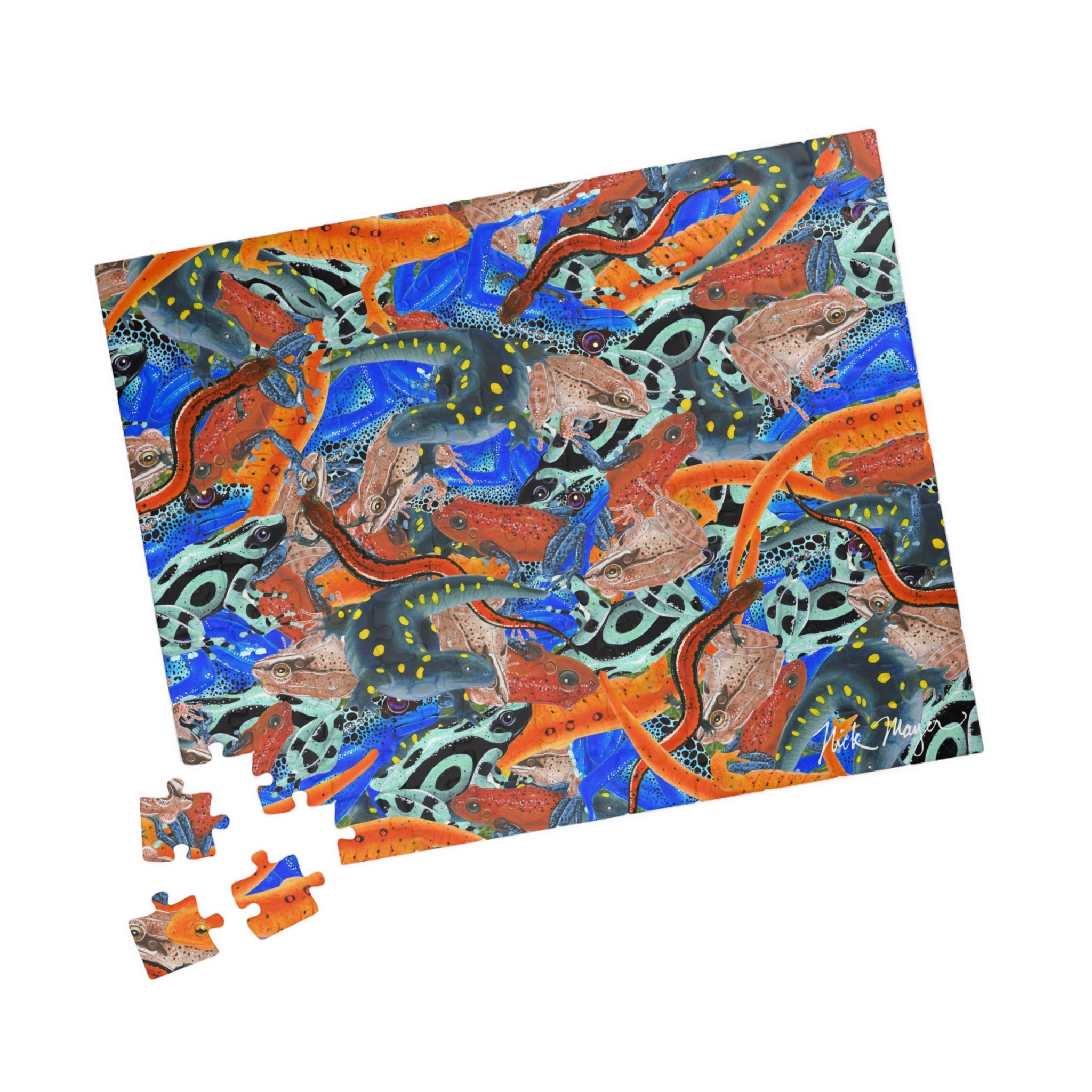 Frogs and Salamanders Puzzle (110, 252, 520, 1014-piece)
