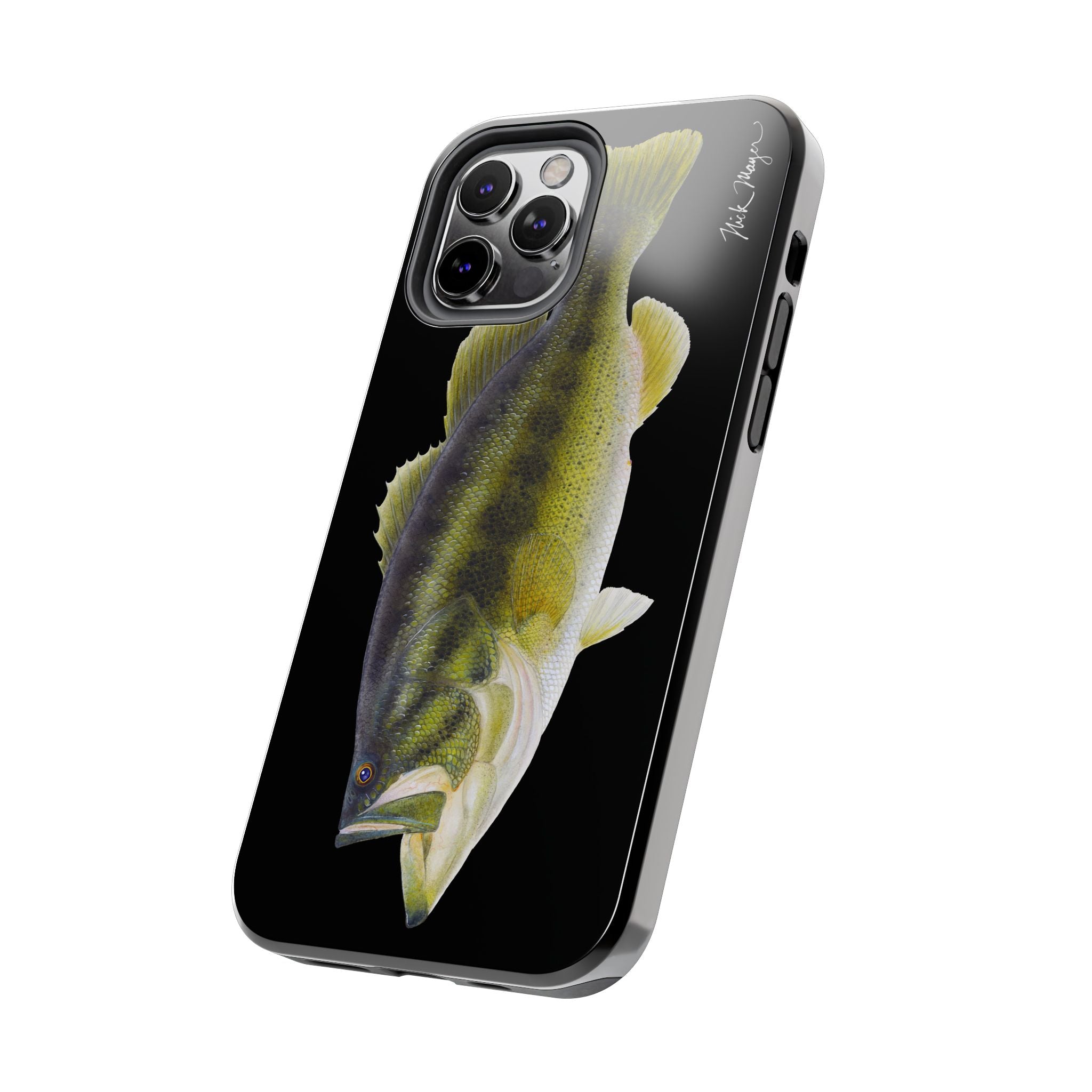 Largemouth Bass Black Phone Case (iPhone)