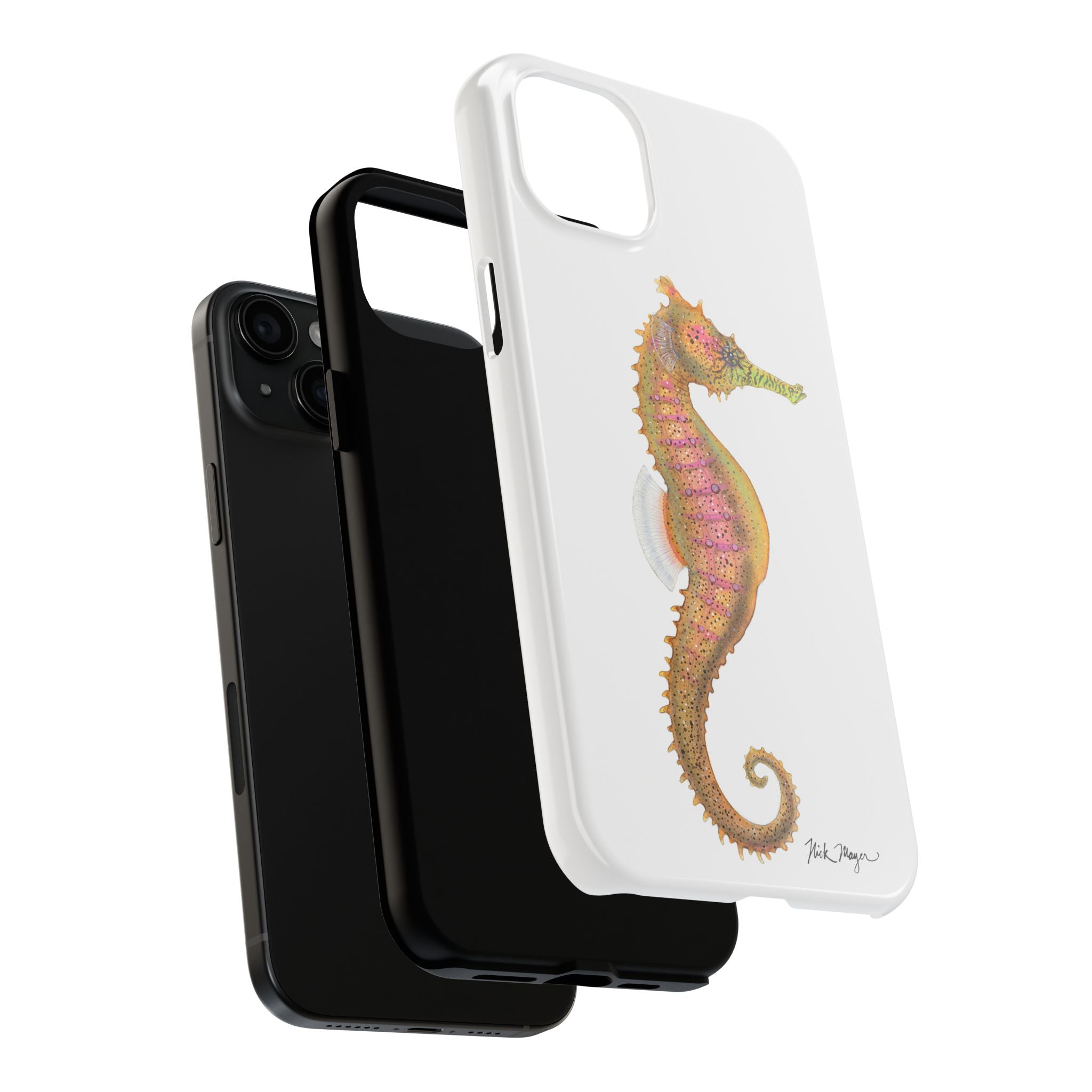 Pink Seahorse Phone Case (iPhone)