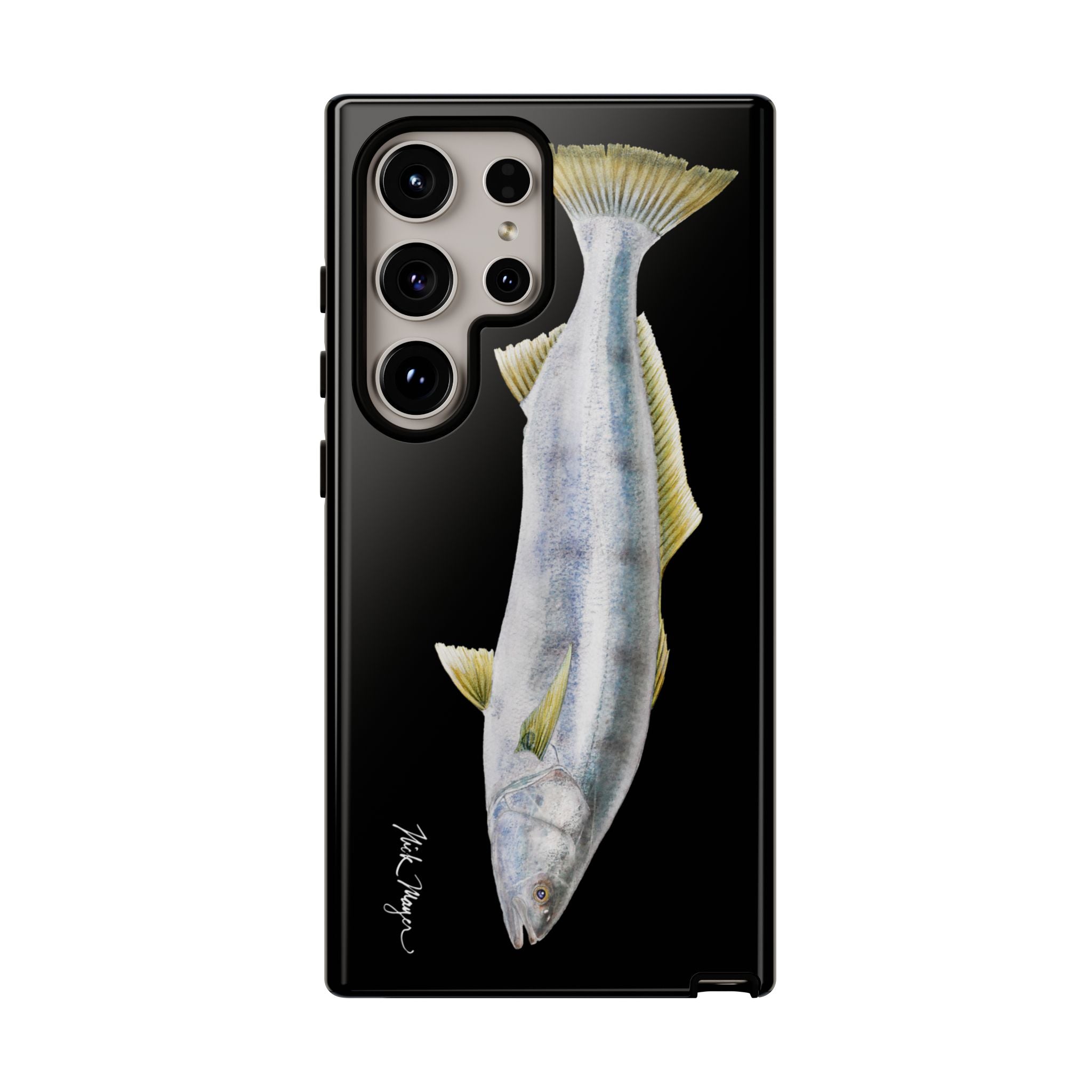 White Sea Bass Phone Case (Samsung) - black