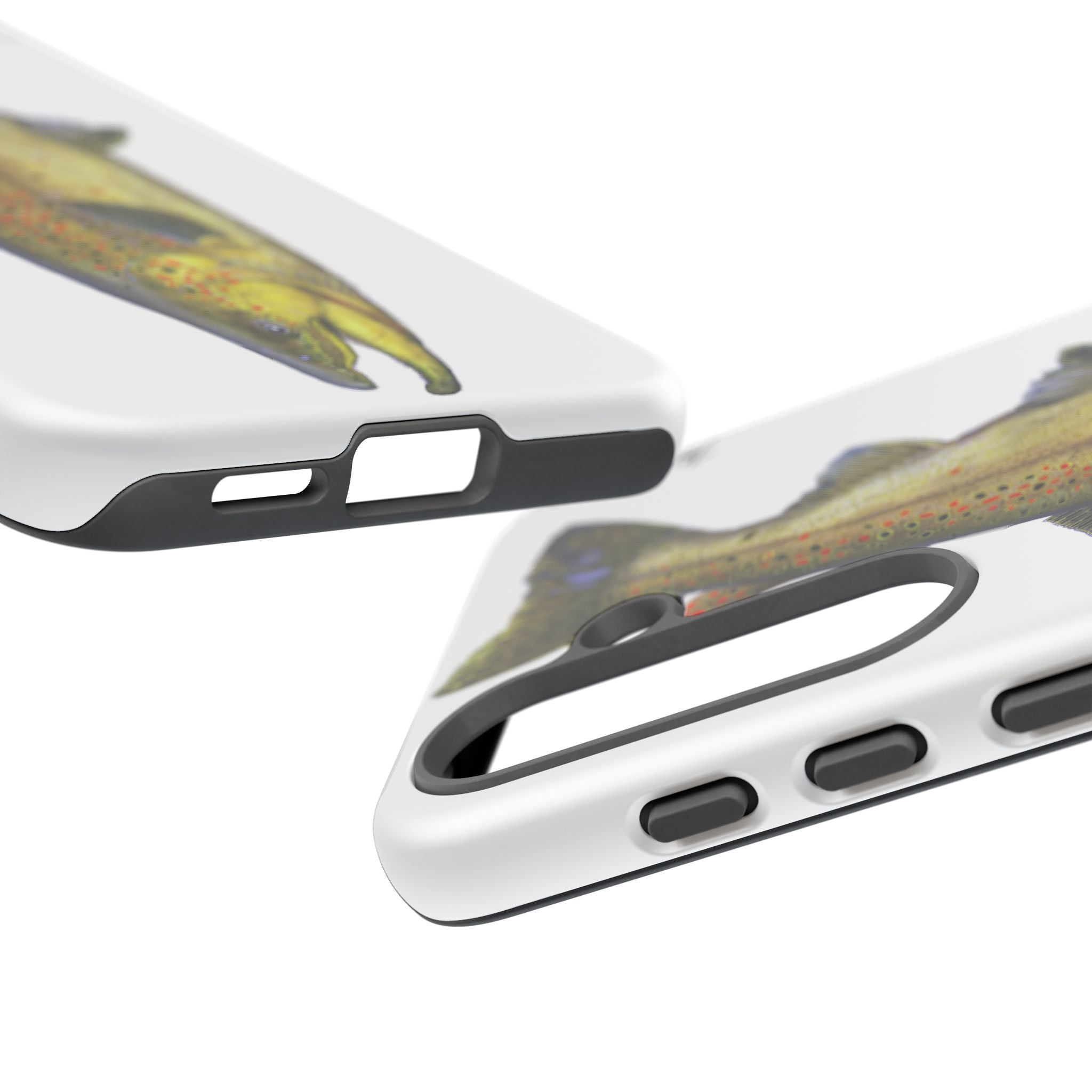 Brown Trout White Phone Case (Samsung)