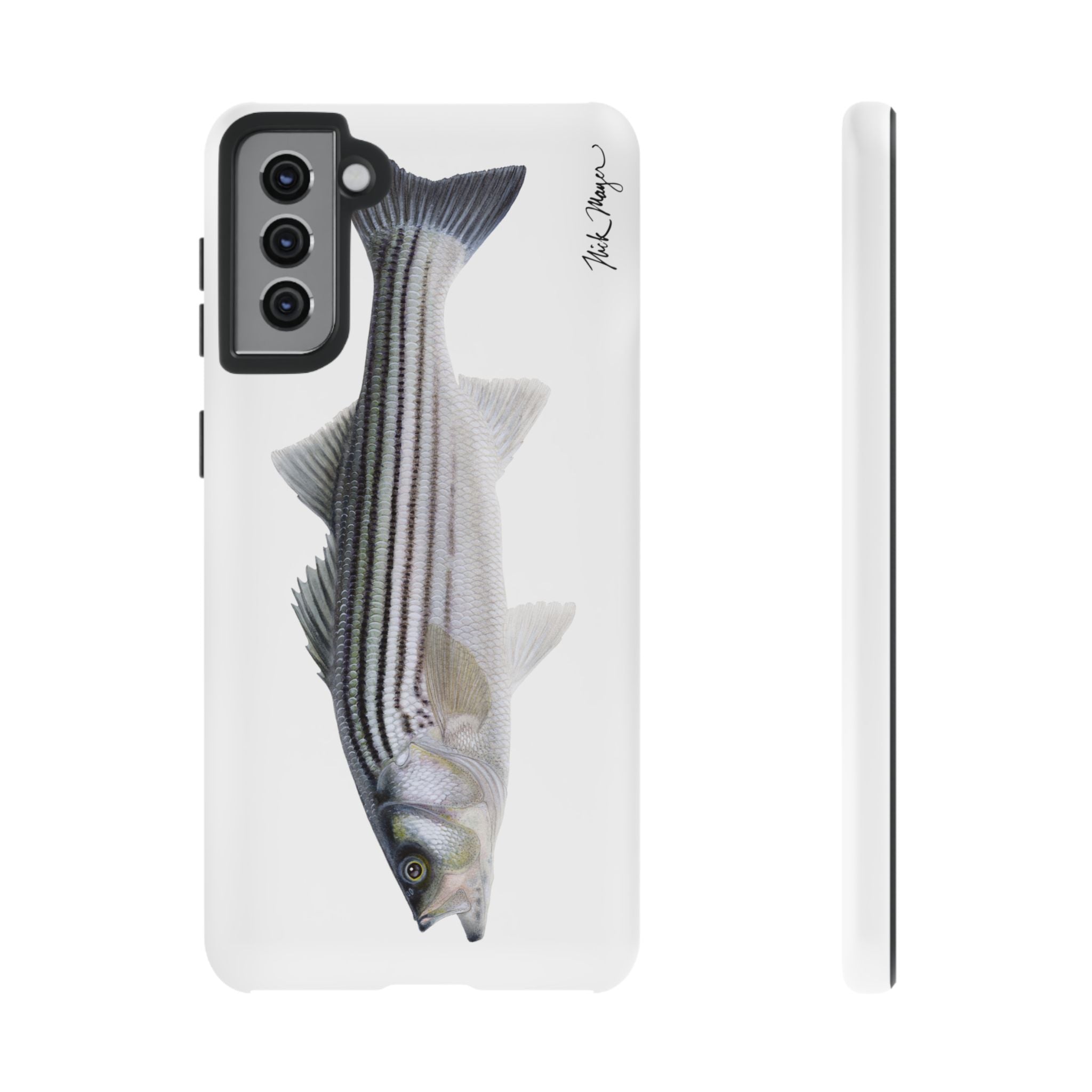 Schoolie Striper White Phone Case (Samsung) Printify