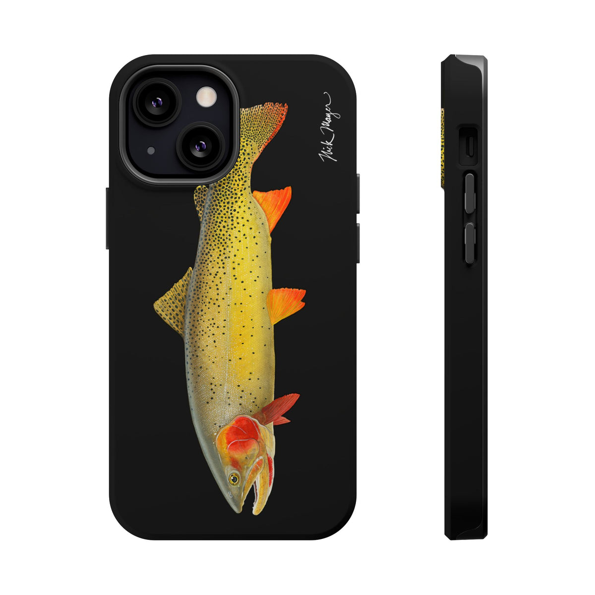 Cutthroat Trout 1 Black MagSafe iPhone Case Printify