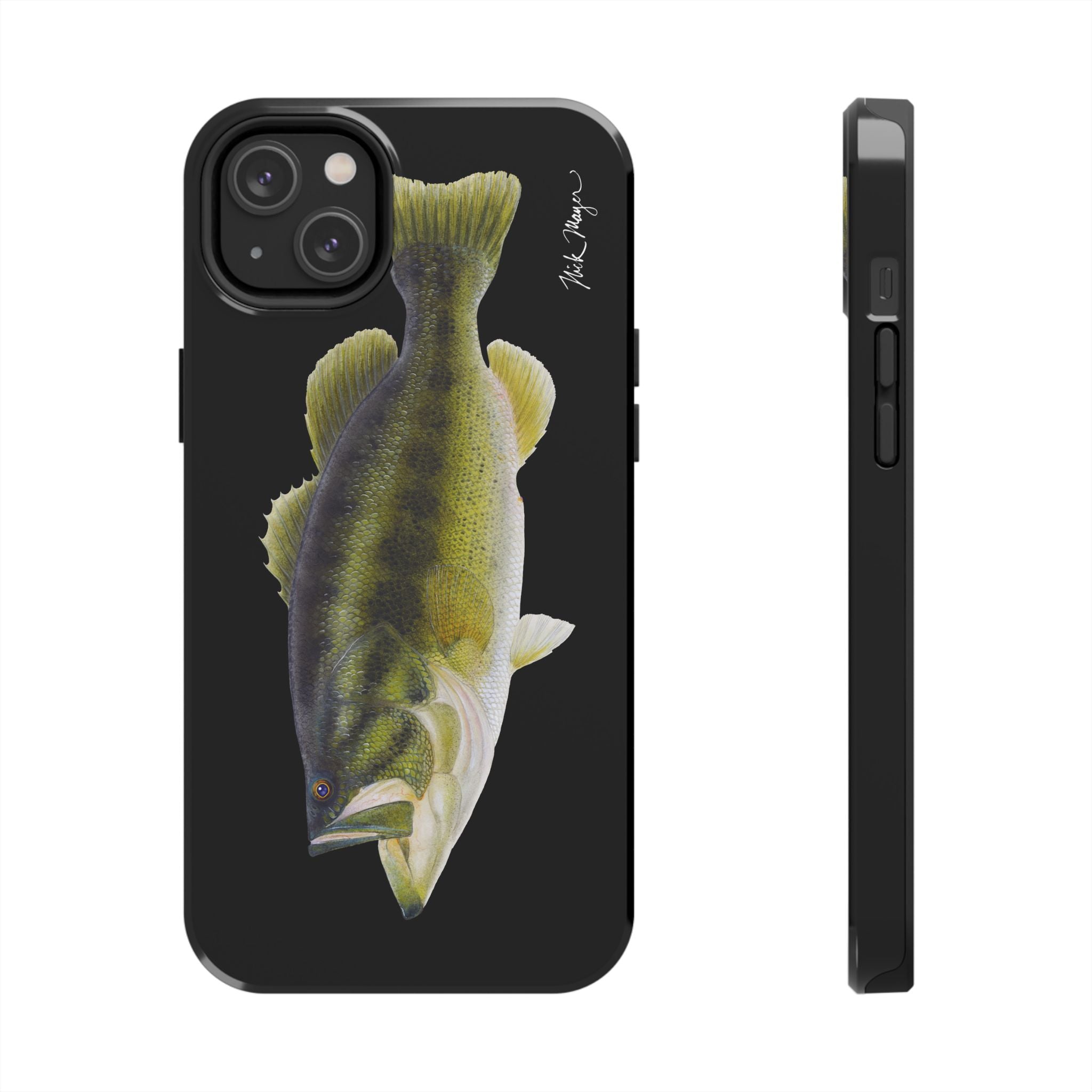 Largemouth Bass Black Phone Case (iPhone)