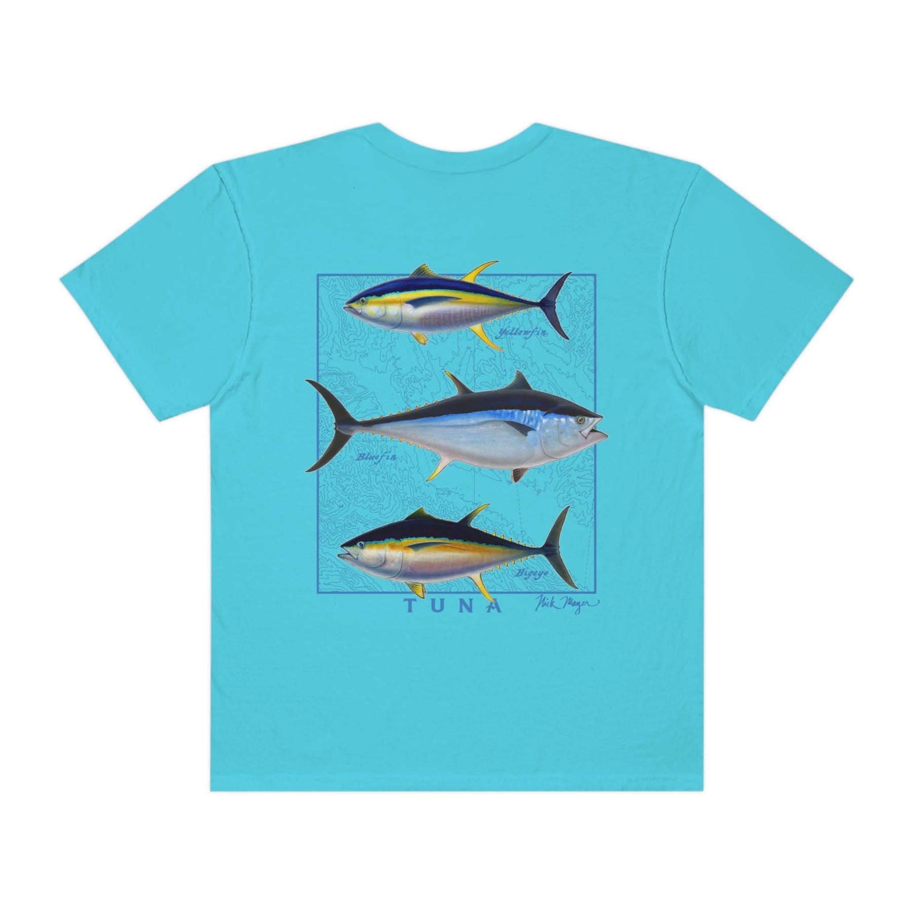 Tuna Slam Premium Front & Back Comfort Colors Tee