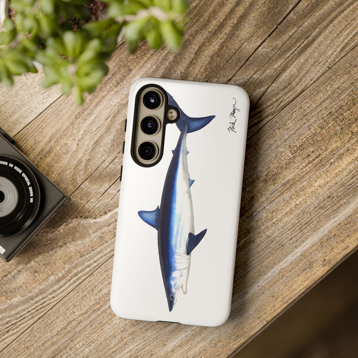 Mako Shark White Phone Case (Samsung) Printify