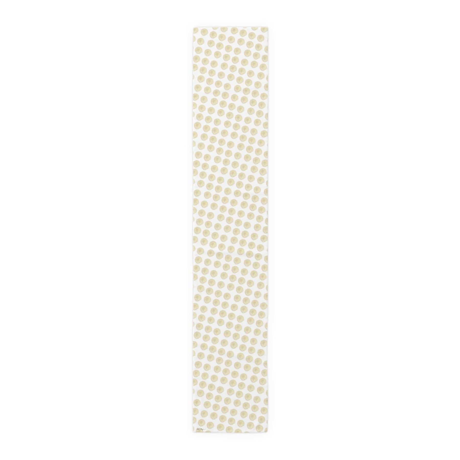 Ivory Sand Dollars II Cotton Table Runner