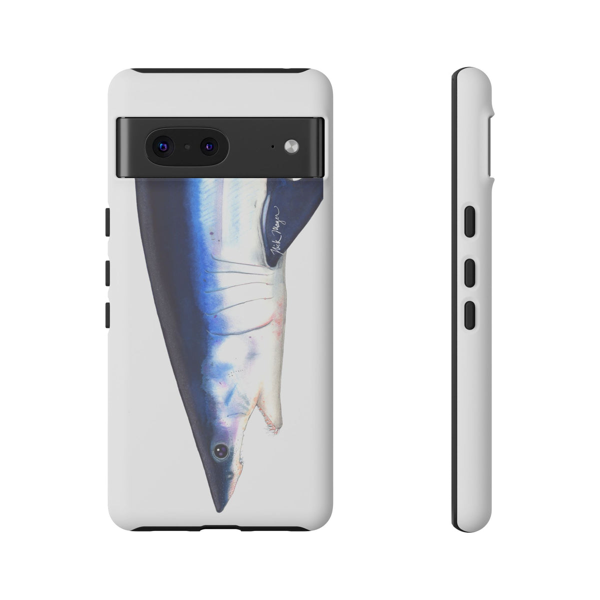 Mako Shark Face White Phone Case (Samsung) Printify