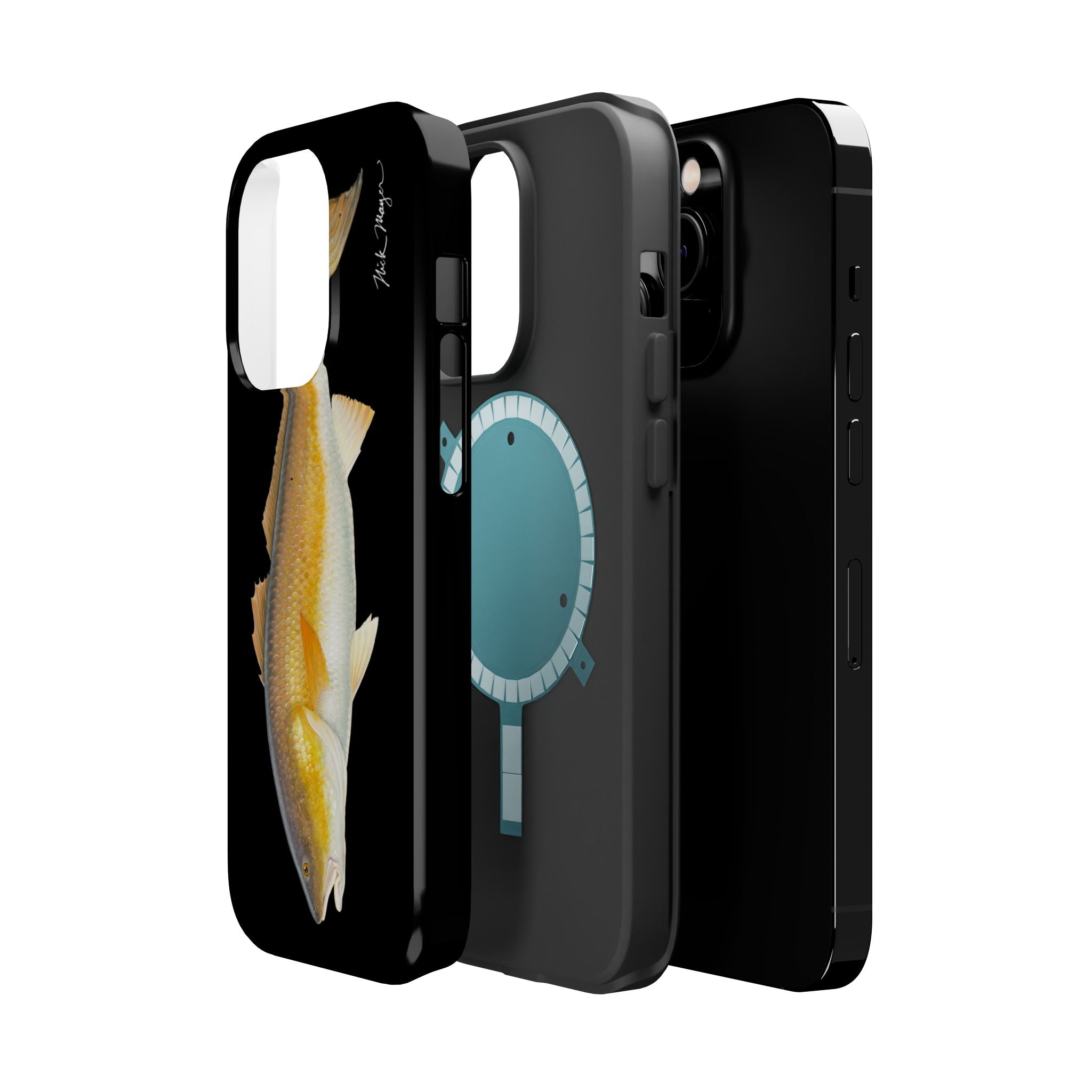 Bull Redfish MagSafe Black iPhone Case