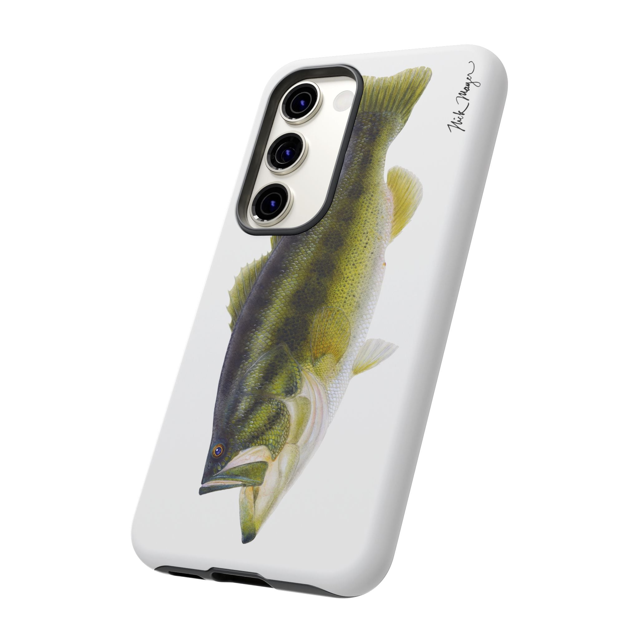 Largemouth Bass White Phone Case (Samsung) Printify
