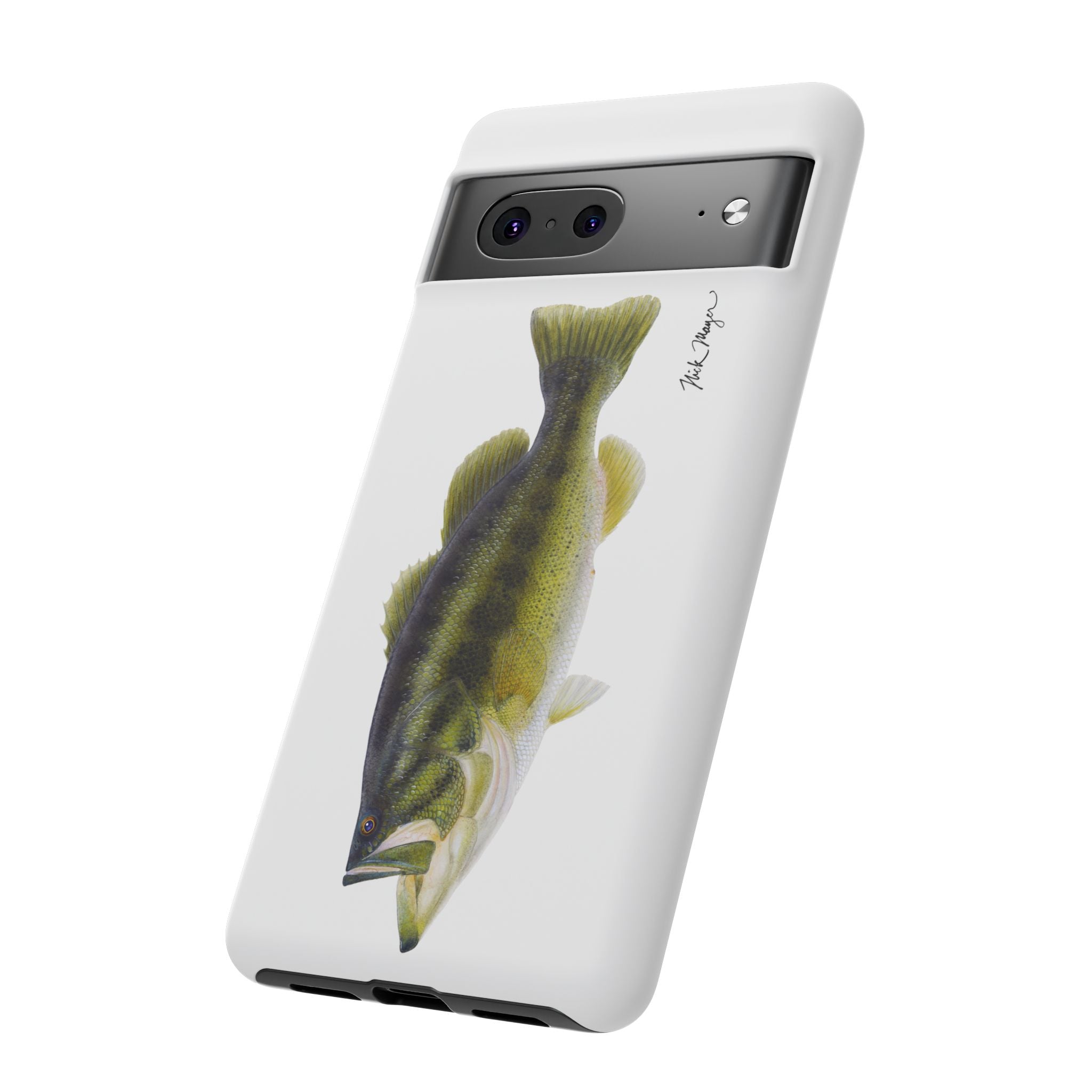 Largemouth Bass White Phone Case (Samsung) Printify