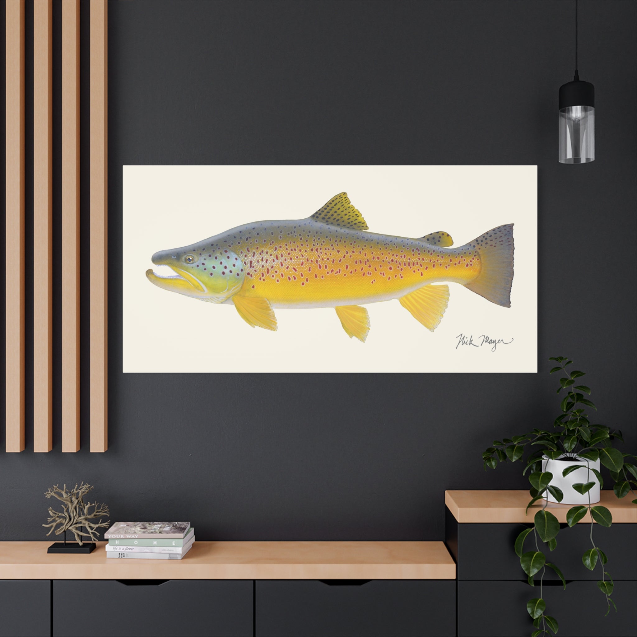 Brown Trout III Canvas Print, New!