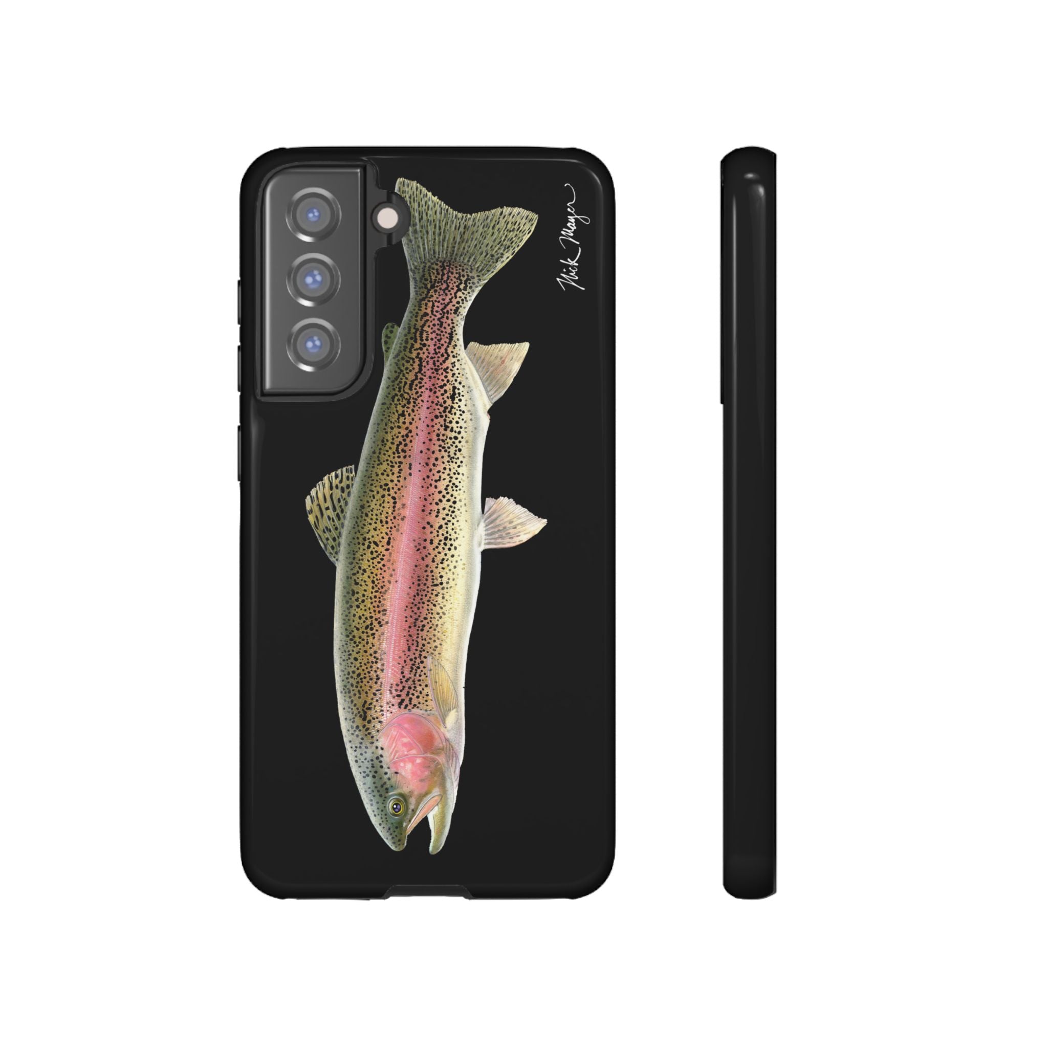 Rainbow Trout Black Phone Case (Samsung) Printify