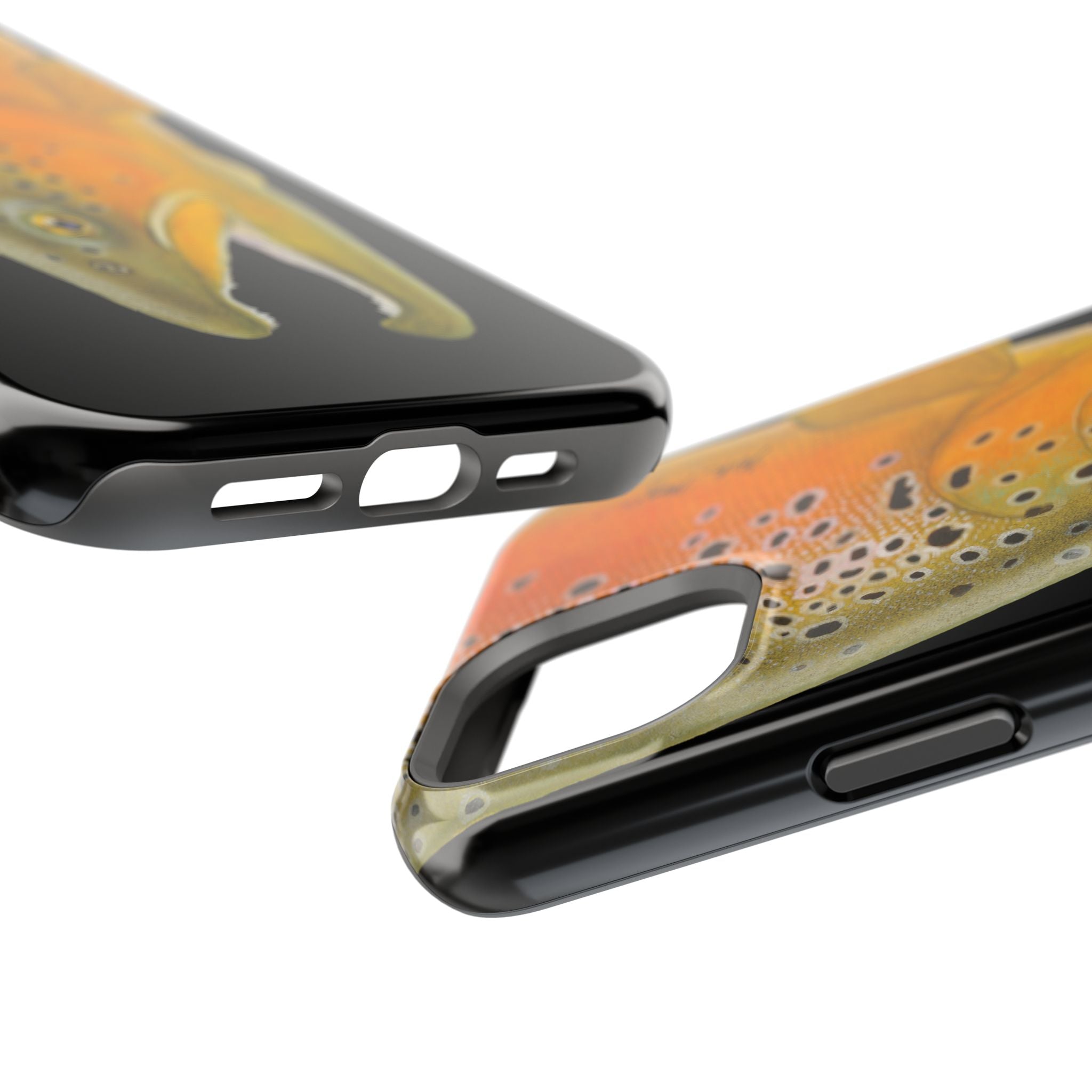 Brown Trout 2 Black MagSafe iPhone Case