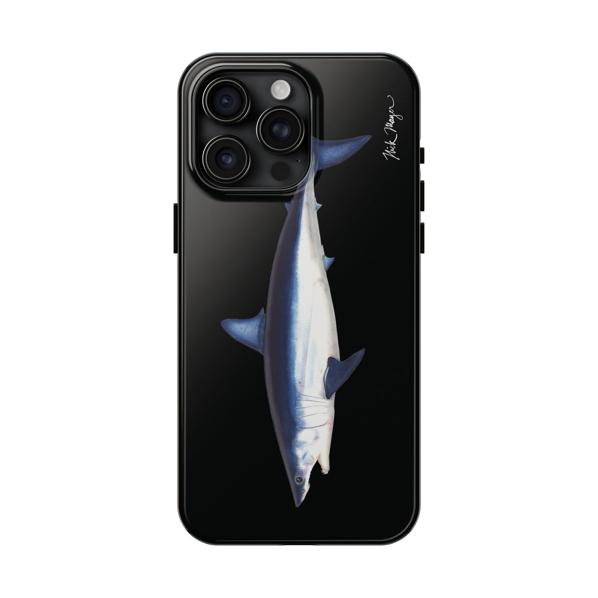Mako Shark Black iPhone Case Printify
